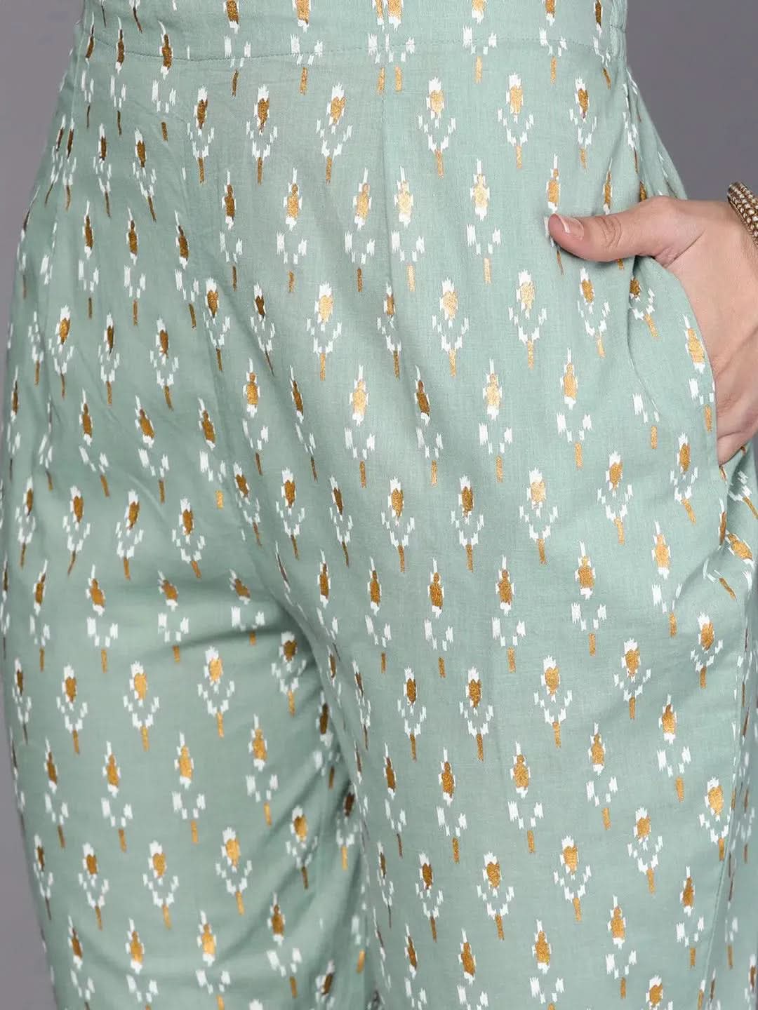 Buy Green Printed Cotton Suit Set - 33192O-XS | Libas Ethnic Wear Online
Buy Green Printed Cotton Suit Set - 33192O-XS | Libas Ethnic Wear Online