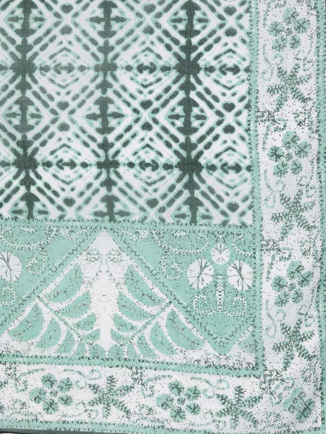 Green Printed Cotton A-Line Kurta With Dupatta
Green Printed Cotton A-Line Kurta With Dupatta