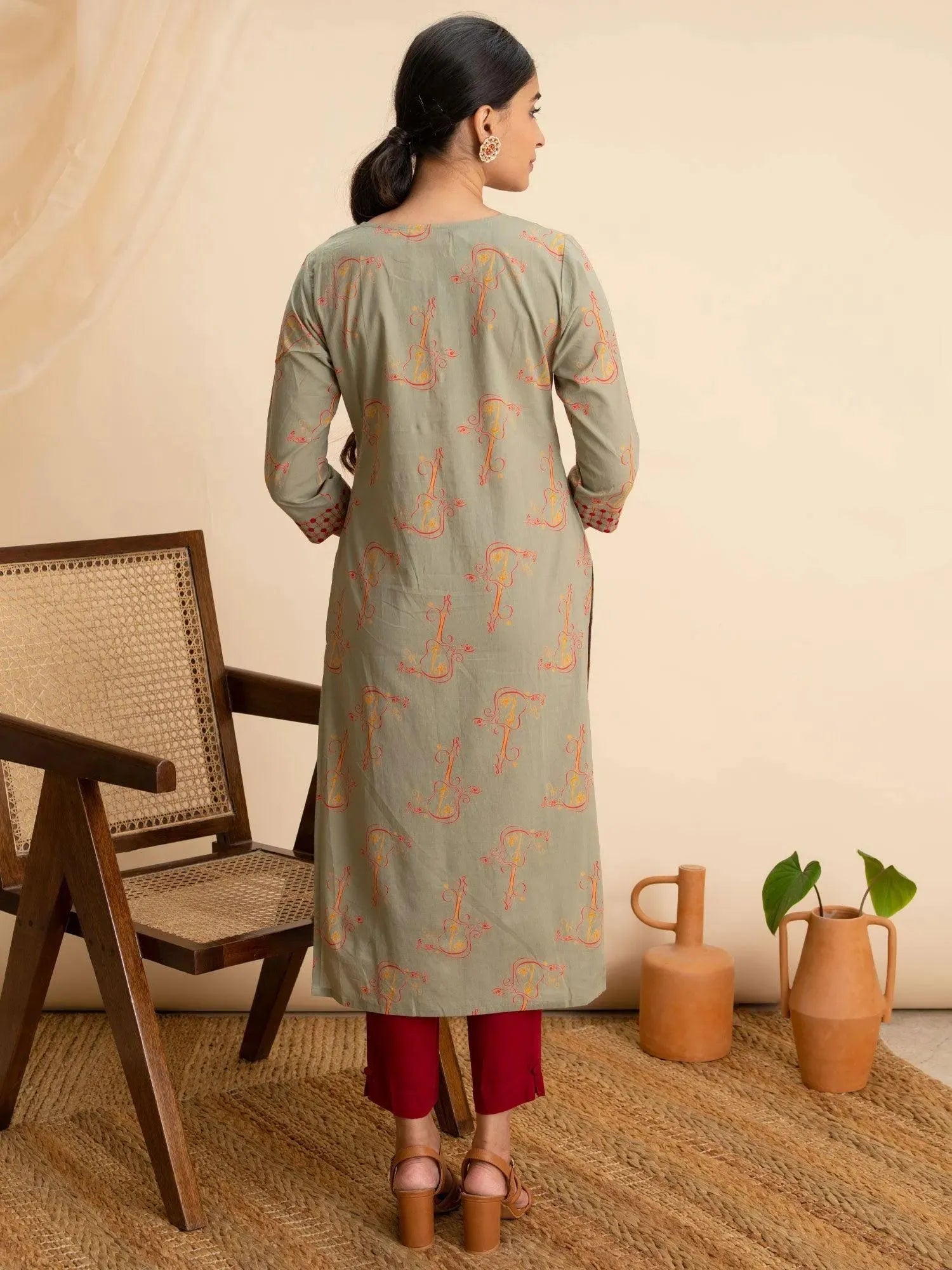 Buy Green Printed Cotton Kurta - 12051O-XS | Libas Ethnic Wear Online
Buy Green Printed Cotton Kurta - 12051O-XS | Libas Ethnic Wear Online