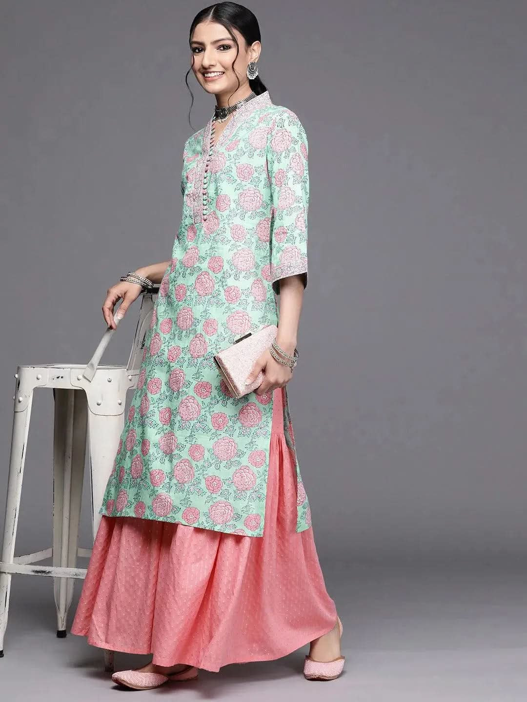 Buy Green Printed Cotton Kurta - 23279O-XS | Libas Ethnic Wear Online
Buy Green Printed Cotton Kurta - 23279O-XS | Libas Ethnic Wear Online