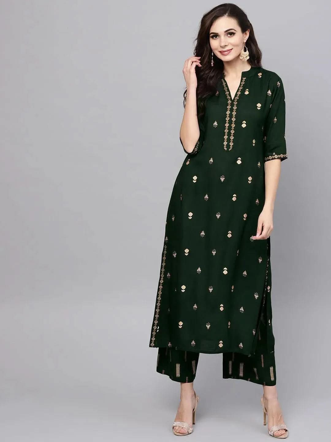 Buy Green Printed Rayon Kurta Set - 20287O- | Libas Ethnic Wear Online
Buy Green Printed Rayon Kurta Set - 20287O- | Libas Ethnic Wear Online