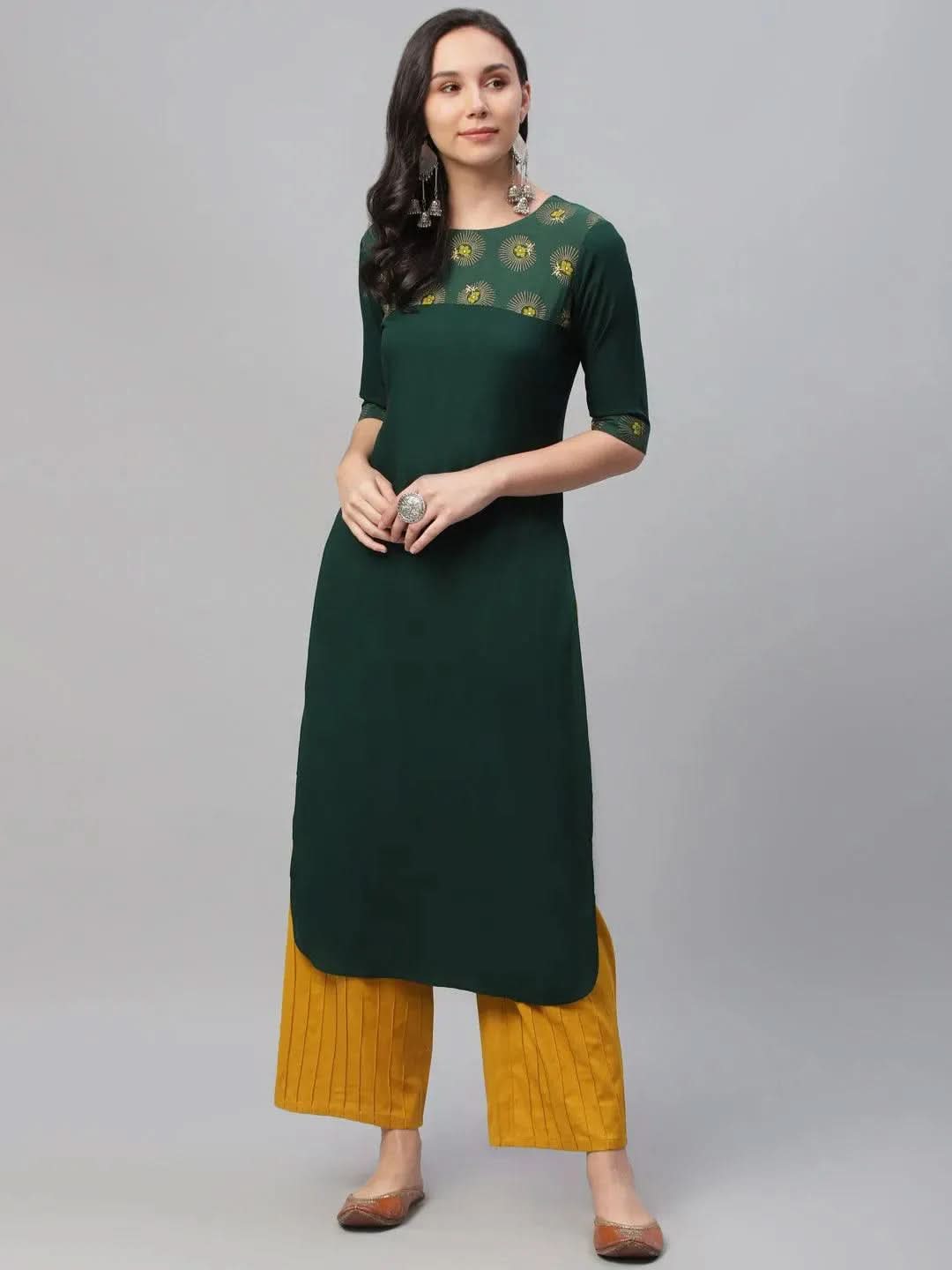 Buy Green Printed Rayon Kurta - 9186F- | Libas Ethnic Wear Online
Buy Green Printed Rayon Kurta - 9186F- | Libas Ethnic Wear Online