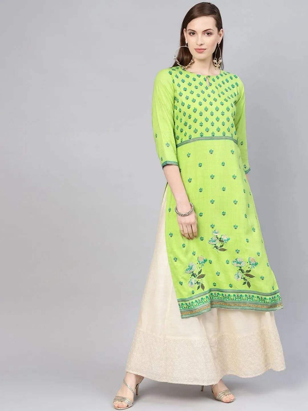 Buy Green Printed Rayon Kurta - 8391MJ- | Libas Ethnic Wear Online
Buy Green Printed Rayon Kurta - 8391MJ- | Libas Ethnic Wear Online