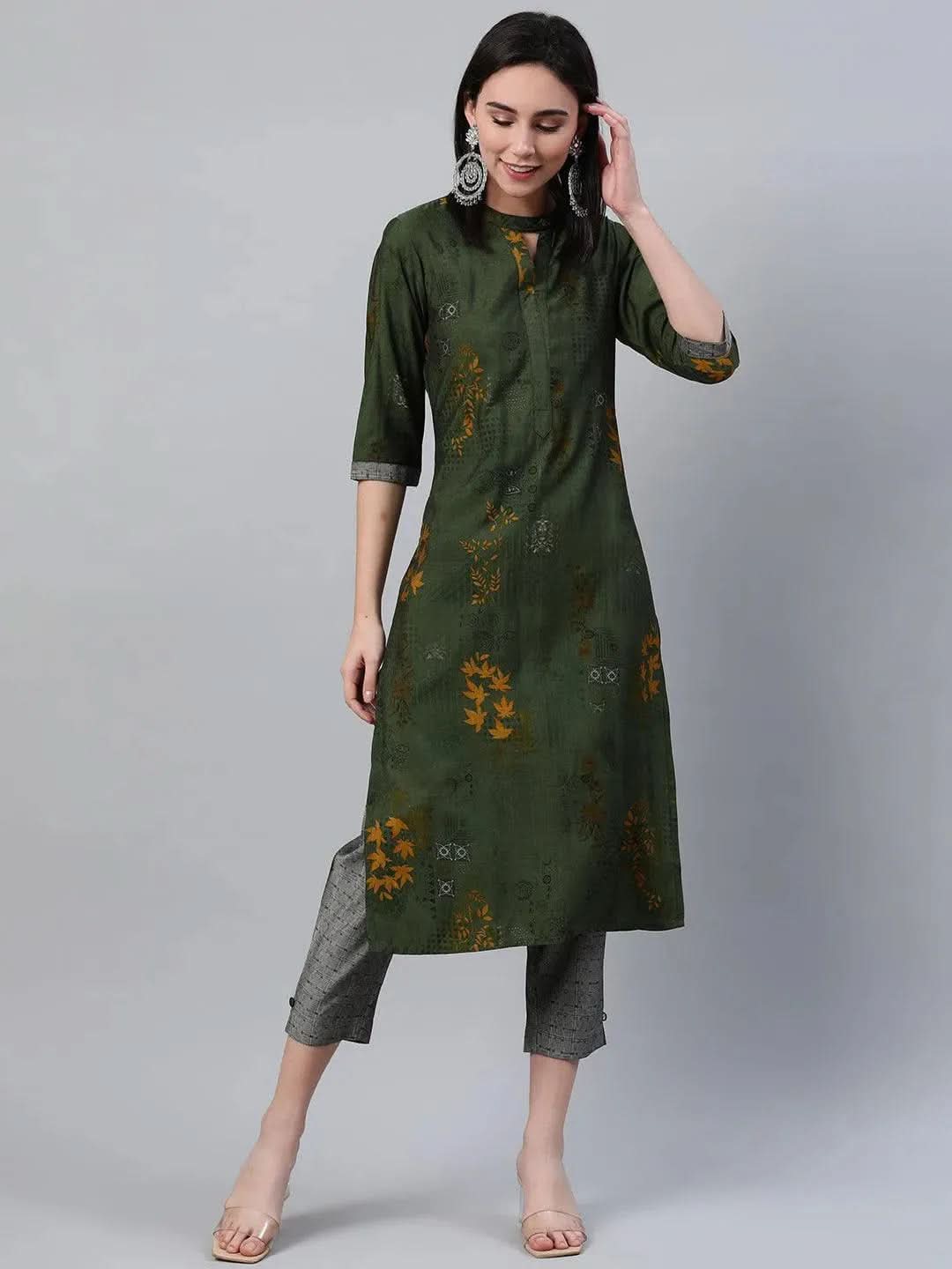 Buy Green Printed Rayon Kurta - 22019O-XXL | Libas Ethnic Wear Online
Buy Green Printed Rayon Kurta - 22019O-XXL | Libas Ethnic Wear Online