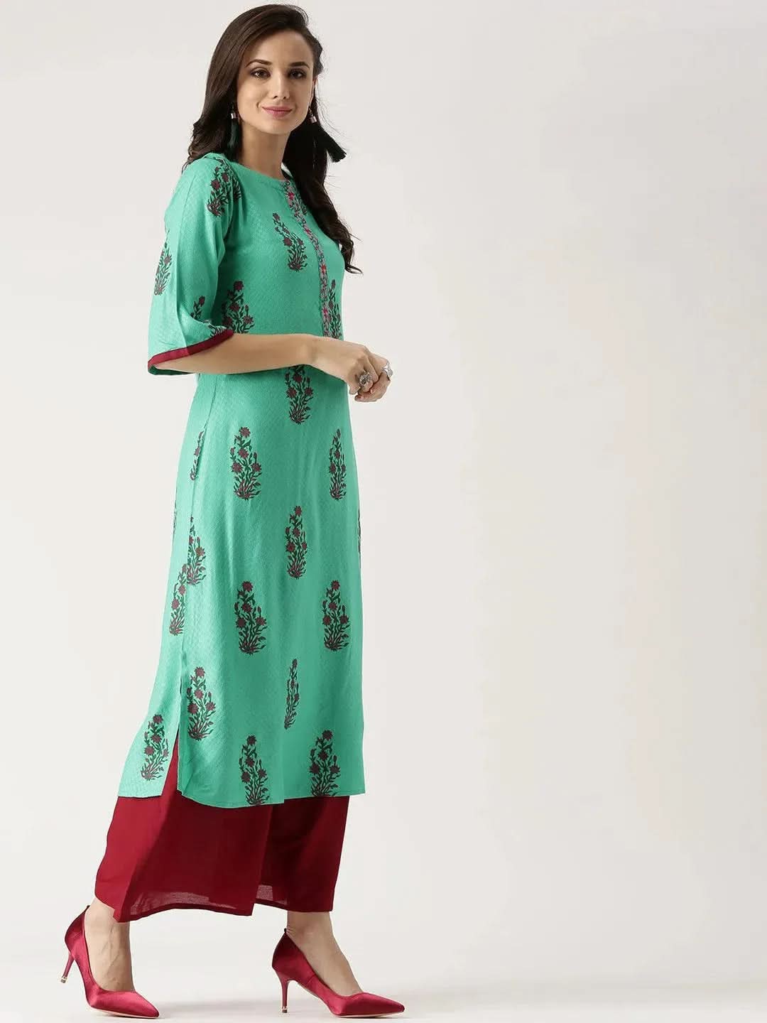 Buy Green Printed Rayon Kurta - 4811-XS | Libas Ethnic Wear Online
Buy Green Printed Rayon Kurta - 4811-XS | Libas Ethnic Wear Online