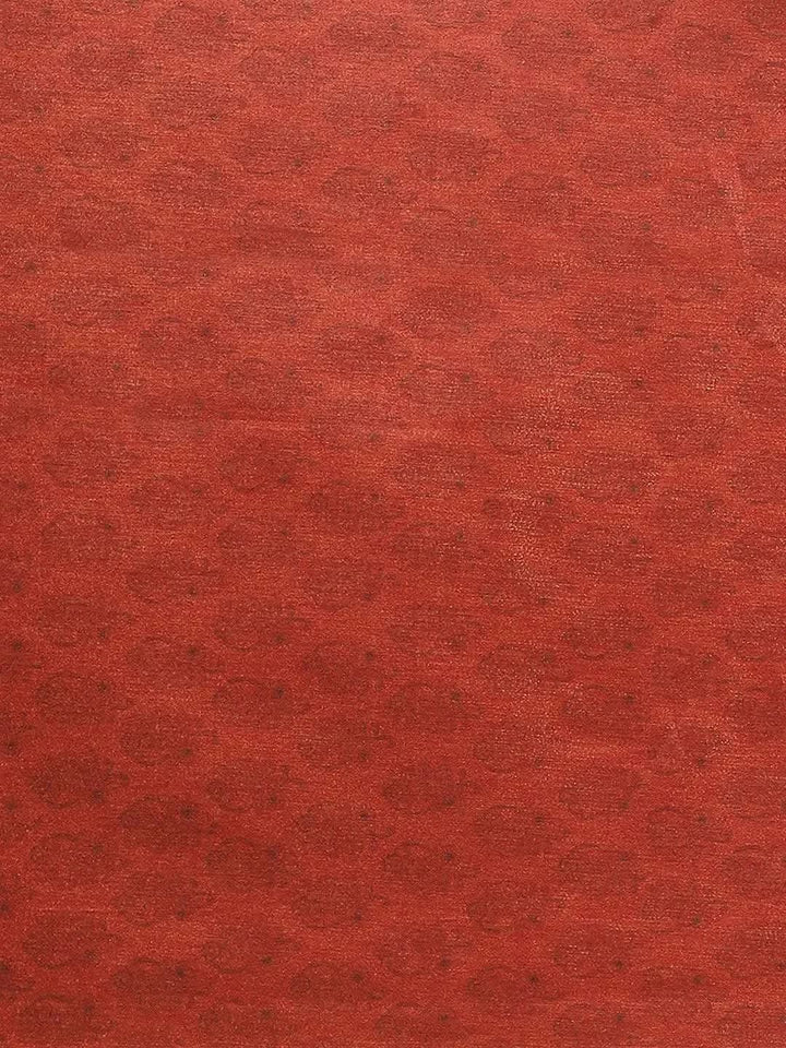 Green Printed Satin Saree - Libas