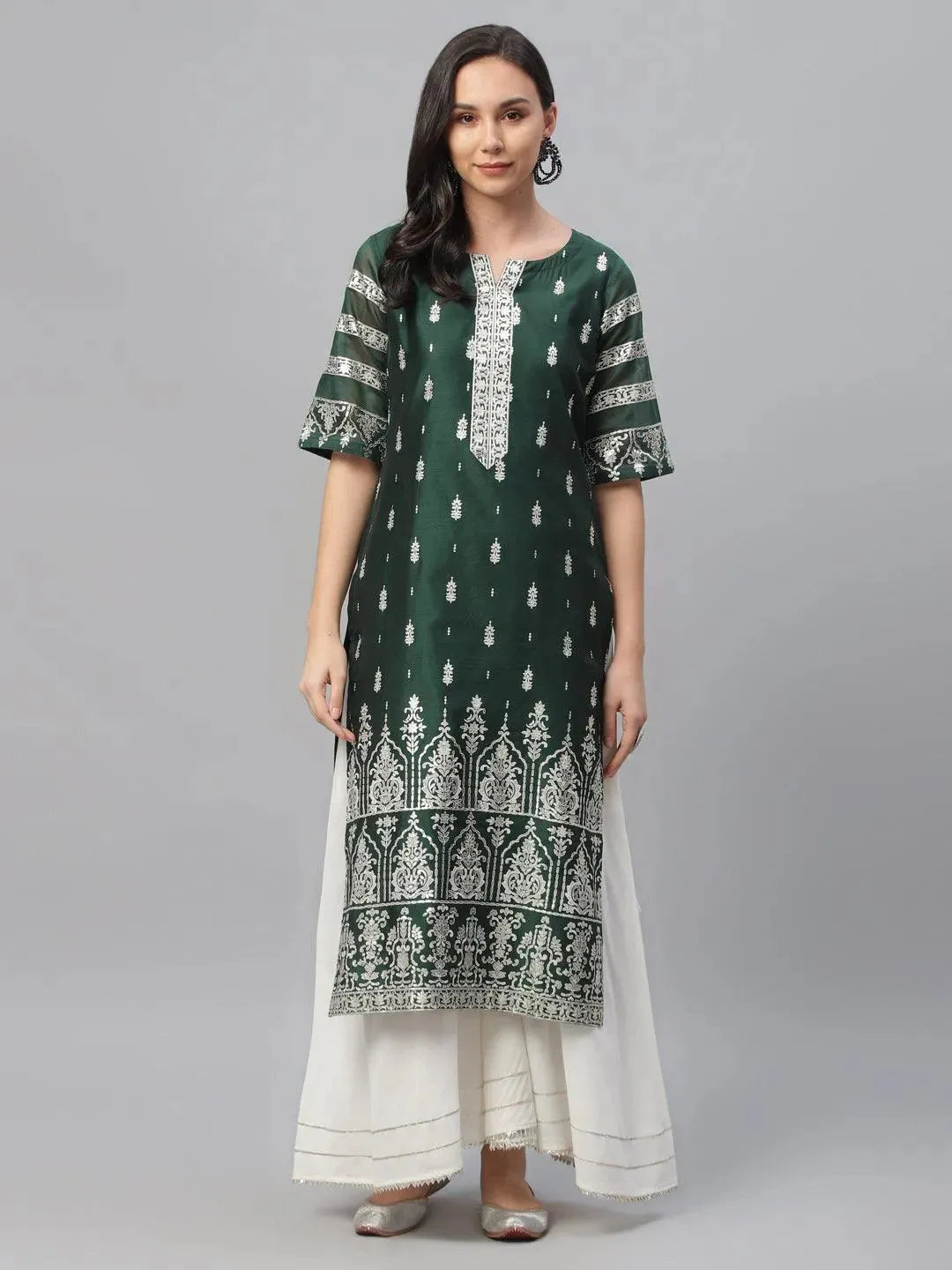 Buy Green Printed Shantoon Kurta - 9161- | Libas Ethnic Wear Online
Buy Green Printed Shantoon Kurta - 9161- | Libas Ethnic Wear Online