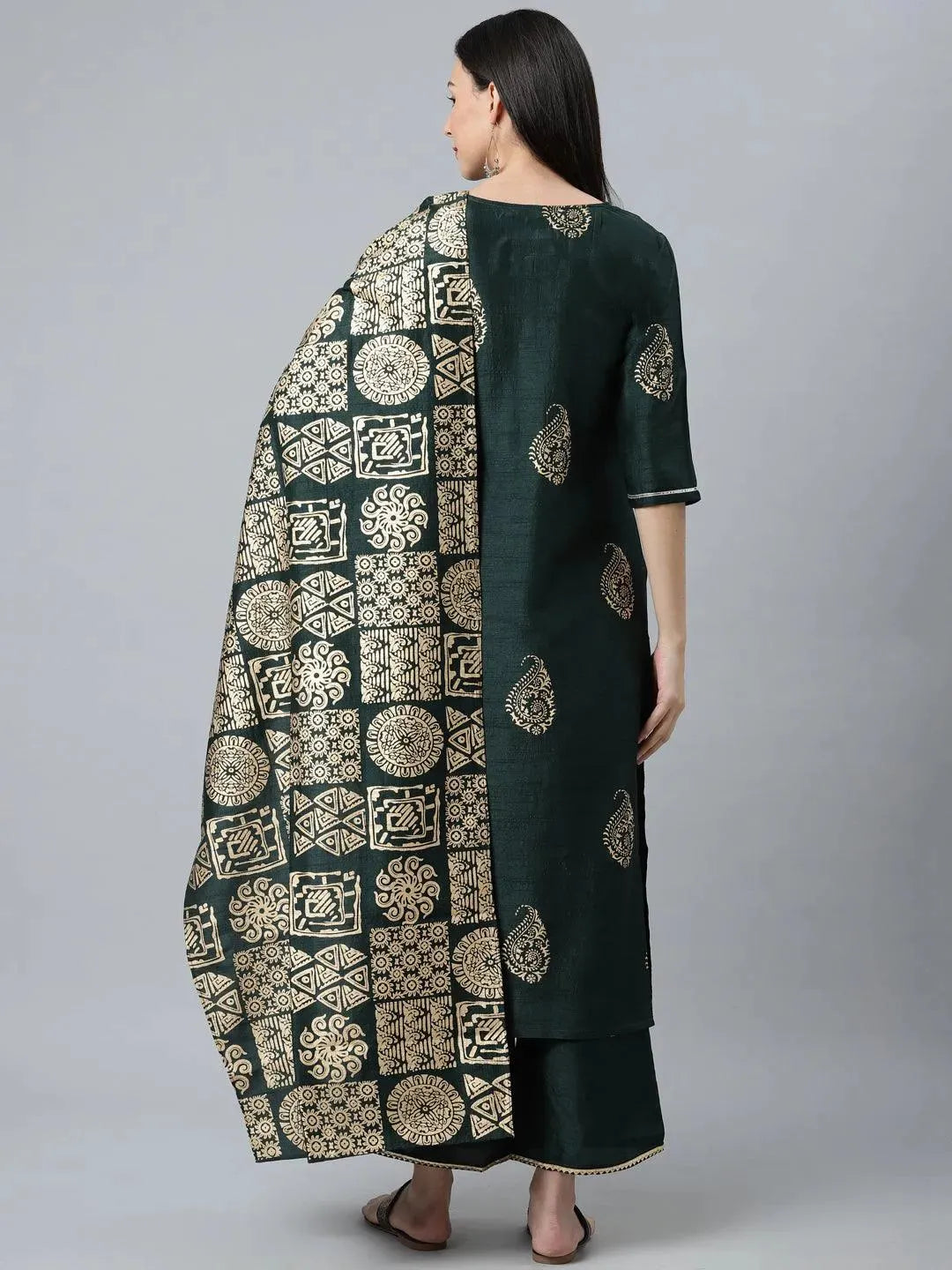 Buy Green Printed Silk Blend Suit Set - 20180-XXL | Libas Ethnic Wear Online
Buy Green Printed Silk Blend Suit Set - 20180-XXL | Libas Ethnic Wear Online