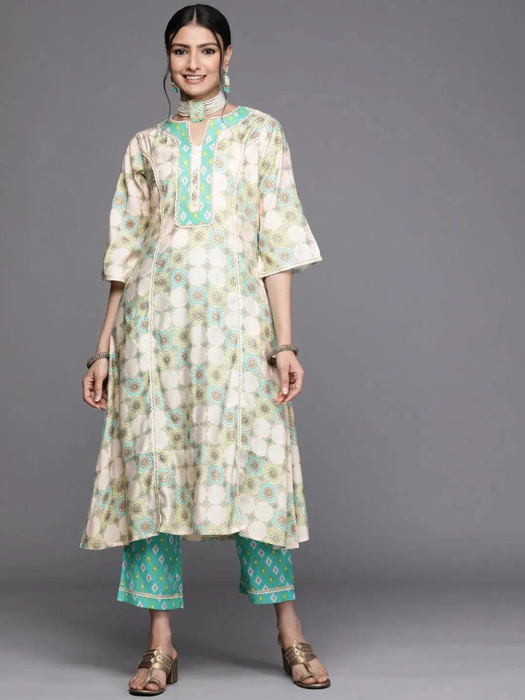 Buy Green Printed Silk Kurta - 23291O-XS | Libas Ethnic Wear Online
Buy Green Printed Silk Kurta - 23291O-XS | Libas Ethnic Wear Online