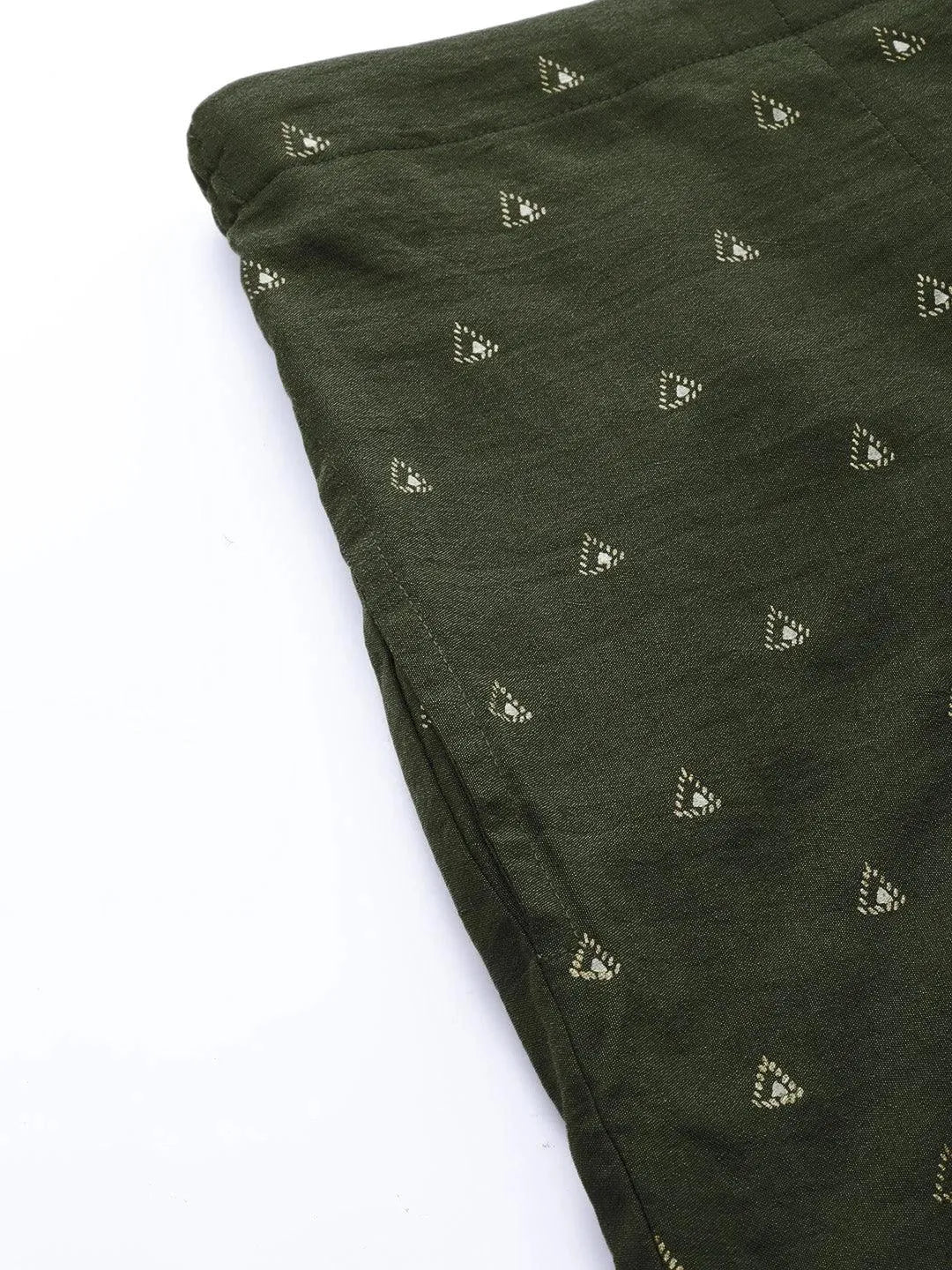 Green Printed Silk Palazzos - Libas