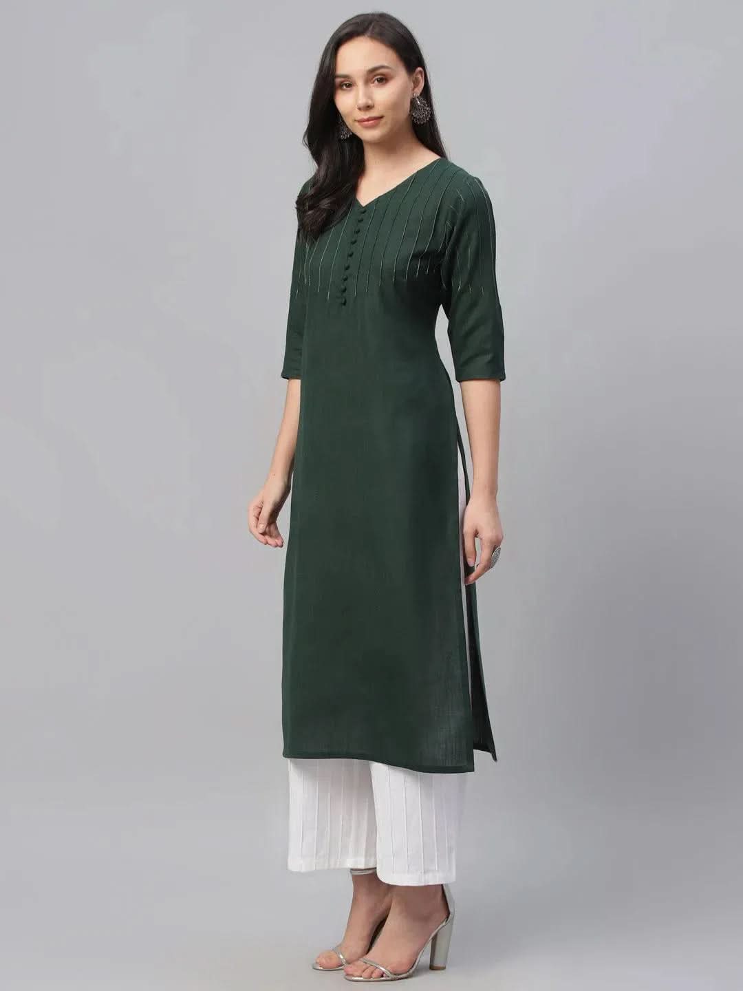 Buy Green Solid Cotton Kurta - 9175F- | Libas Ethnic Wear Online
Buy Green Solid Cotton Kurta - 9175F- | Libas Ethnic Wear Online