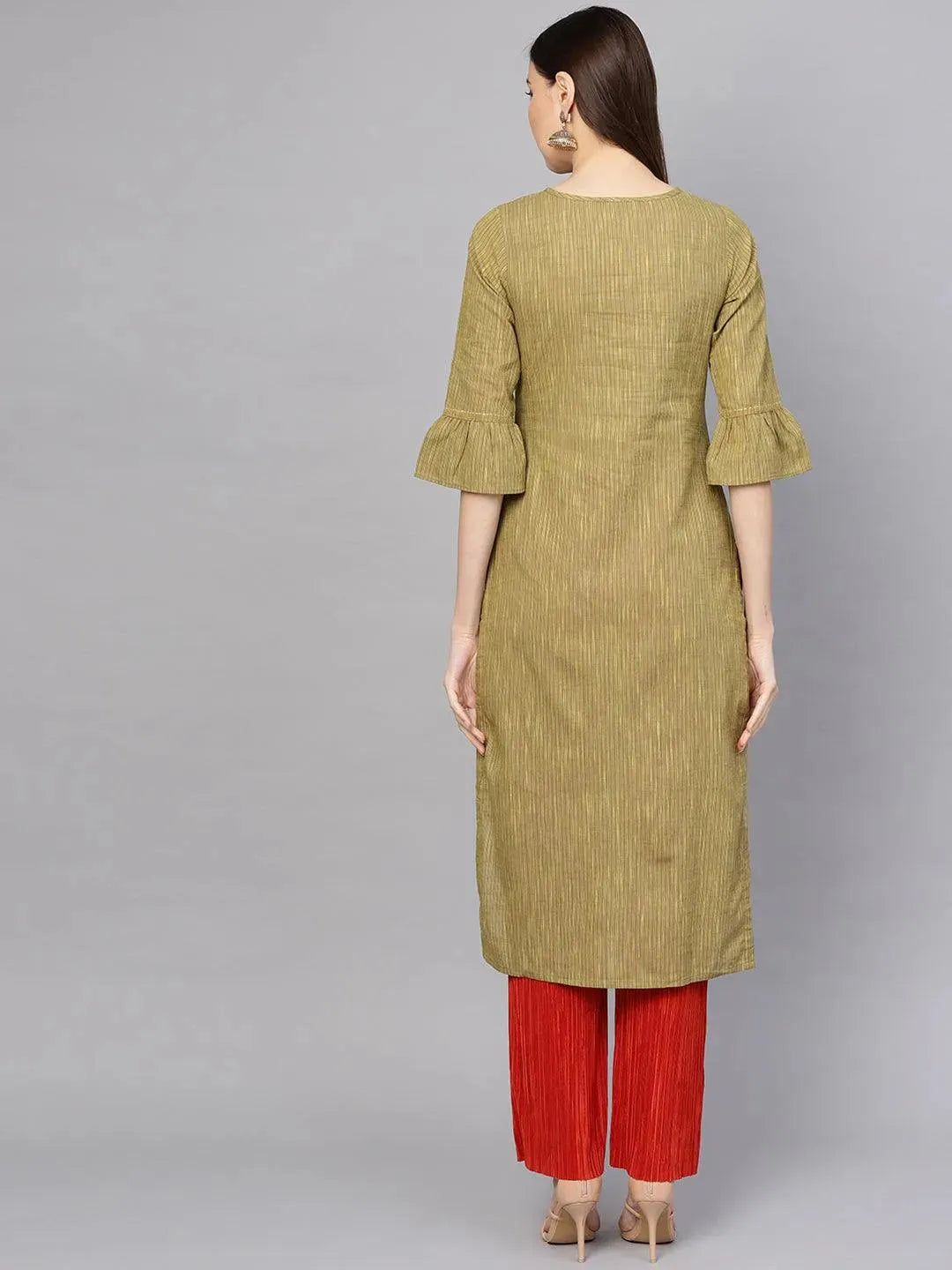 Buy Green Striped Cotton Kurta - 8317-XS | Libas Ethnic Wear Online
Buy Green Striped Cotton Kurta - 8317-XS | Libas Ethnic Wear Online