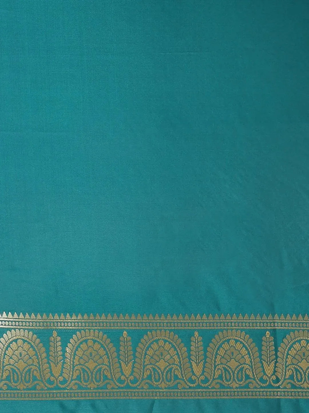 Green Woven Design Brocade Saree - Libas