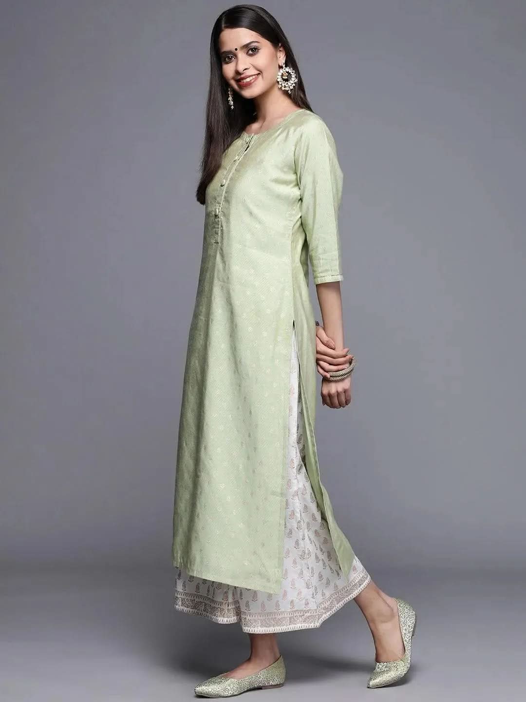 Buy Green Woven Design Chanderi Silk Kurta - 22130O-XS | Libas Ethnic Wear Online
Buy Green Woven Design Chanderi Silk Kurta - 22130O-XS | Libas Ethnic Wear Online