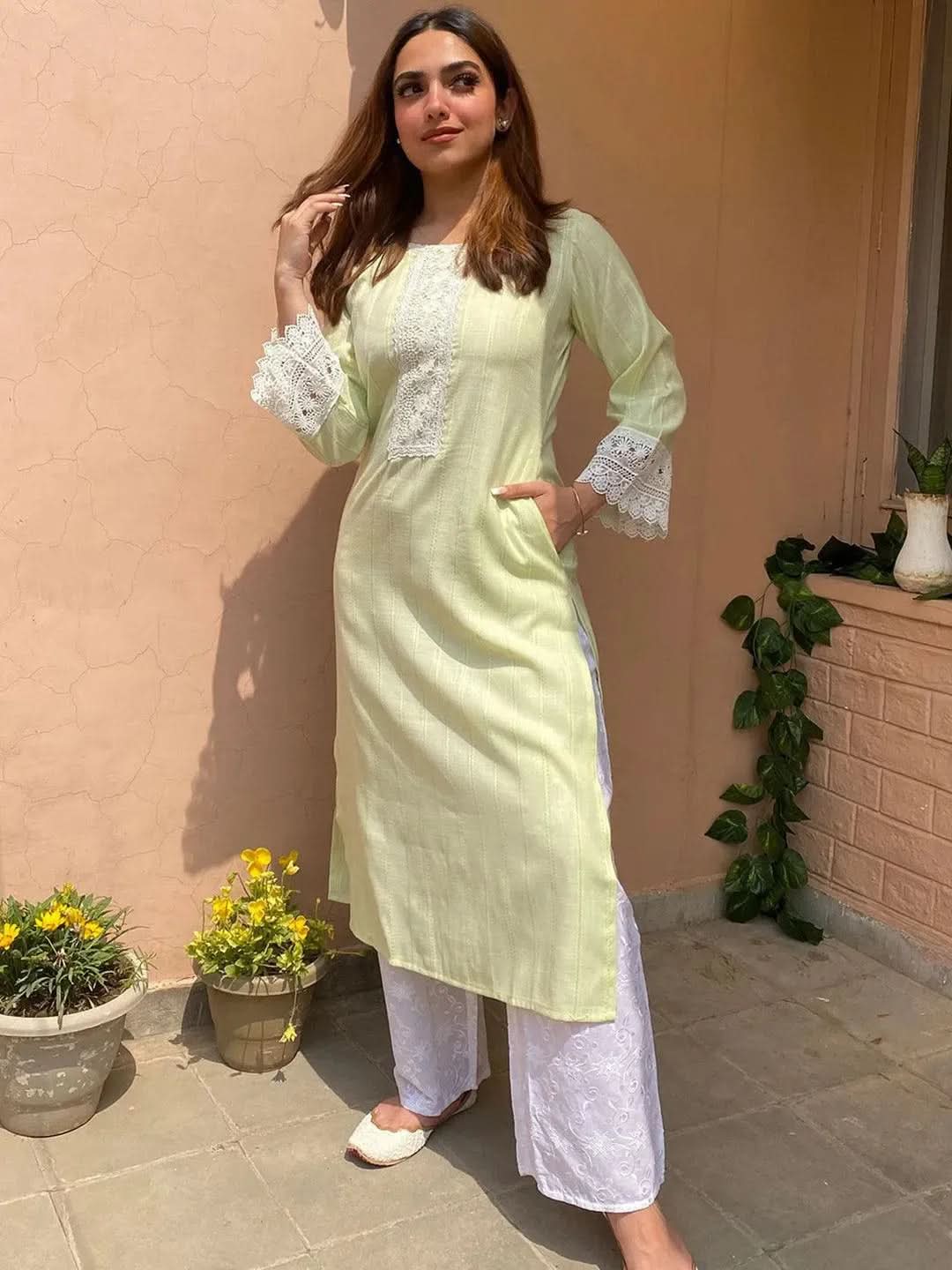 Buy Green Woven Design Rayon Kurta - 23151O- | Libas Ethnic Wear Online 
Buy Green Woven Design Rayon Kurta - 23151O- | Libas Ethnic Wear Online