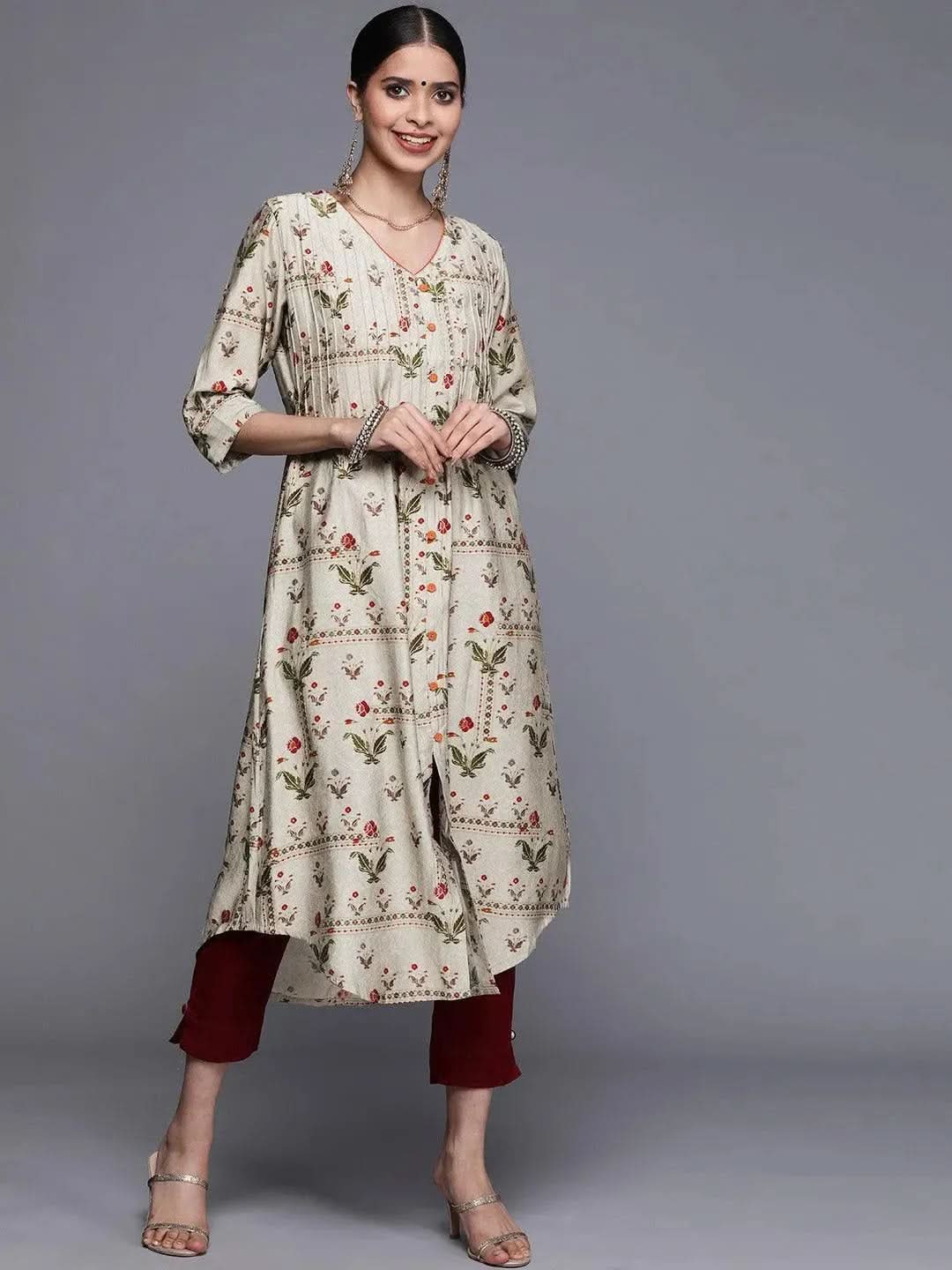 Buy Grey Printed Chanderi Silk Kurta - 22096O- | Libas Ethnic Wear Online
Buy Grey Printed Chanderi Silk Kurta - 22096O- | Libas Ethnic Wear Online