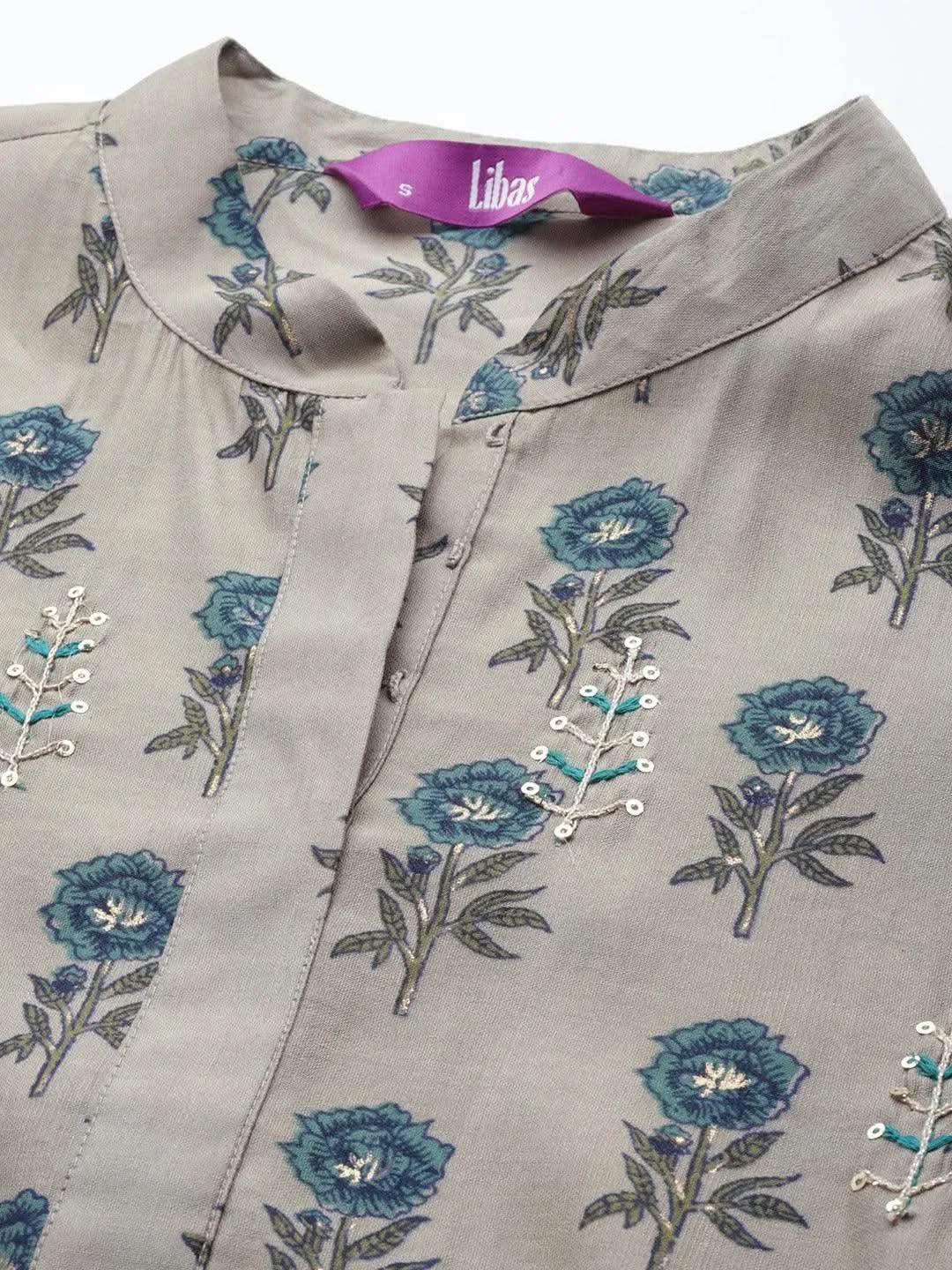 Buy Grey Printed Chanderi Silk Kurta - 23176O-XXL | Libas Ethnic Wear Online
Buy Grey Printed Chanderi Silk Kurta - 23176O-XXL | Libas Ethnic Wear Online