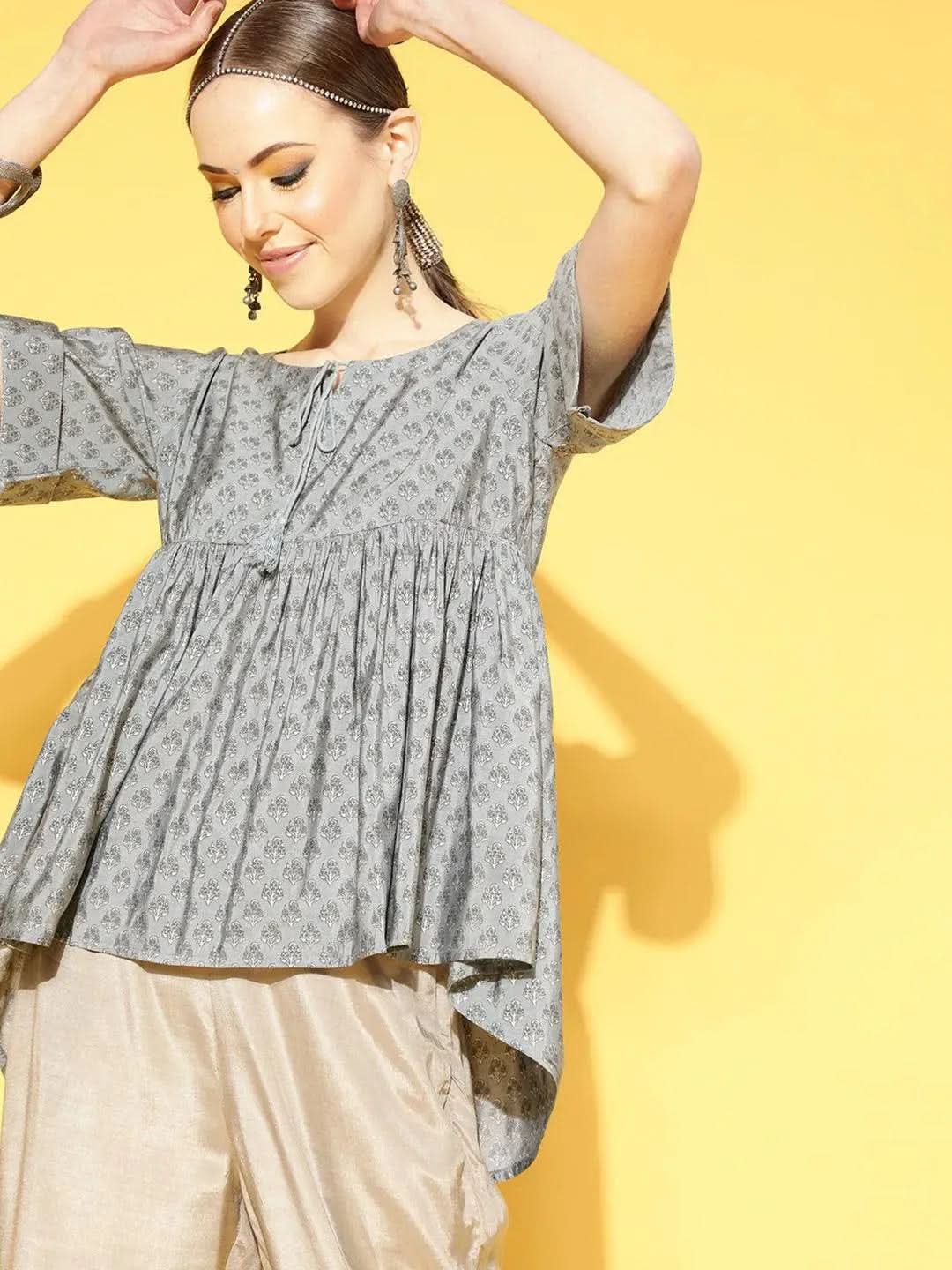 Buy Grey Printed Chanderi Silk Kurti - 23125O- | Libas Ethnic Wear Online
Buy Grey Printed Chanderi Silk Kurti - 23125O- | Libas Ethnic Wear Online