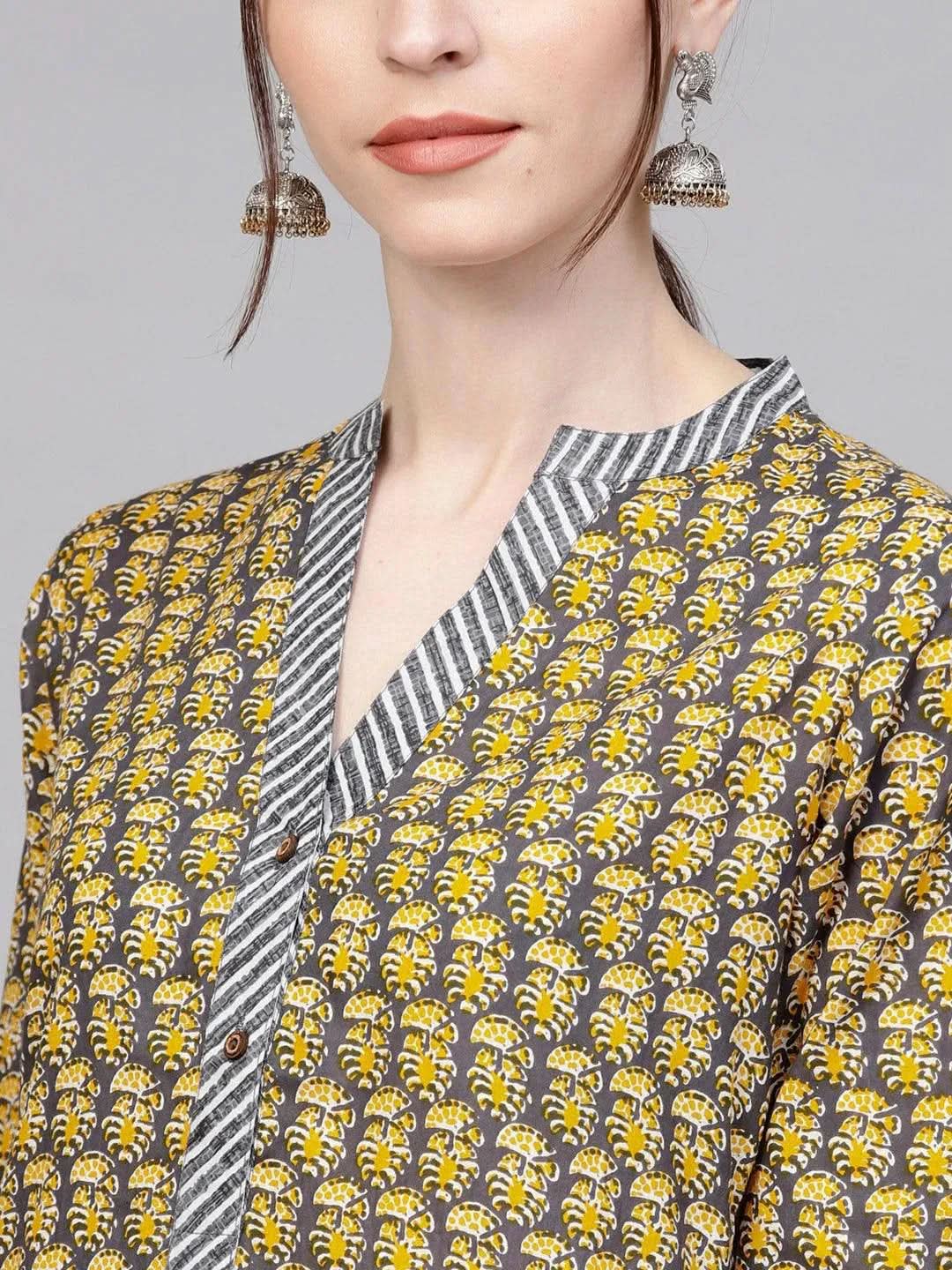 Buy Grey Printed Cotton Kurta Set - 5741-XS | Libas Ethnic Wear Online
Buy Grey Printed Cotton Kurta Set - 5741-XS | Libas Ethnic Wear Online