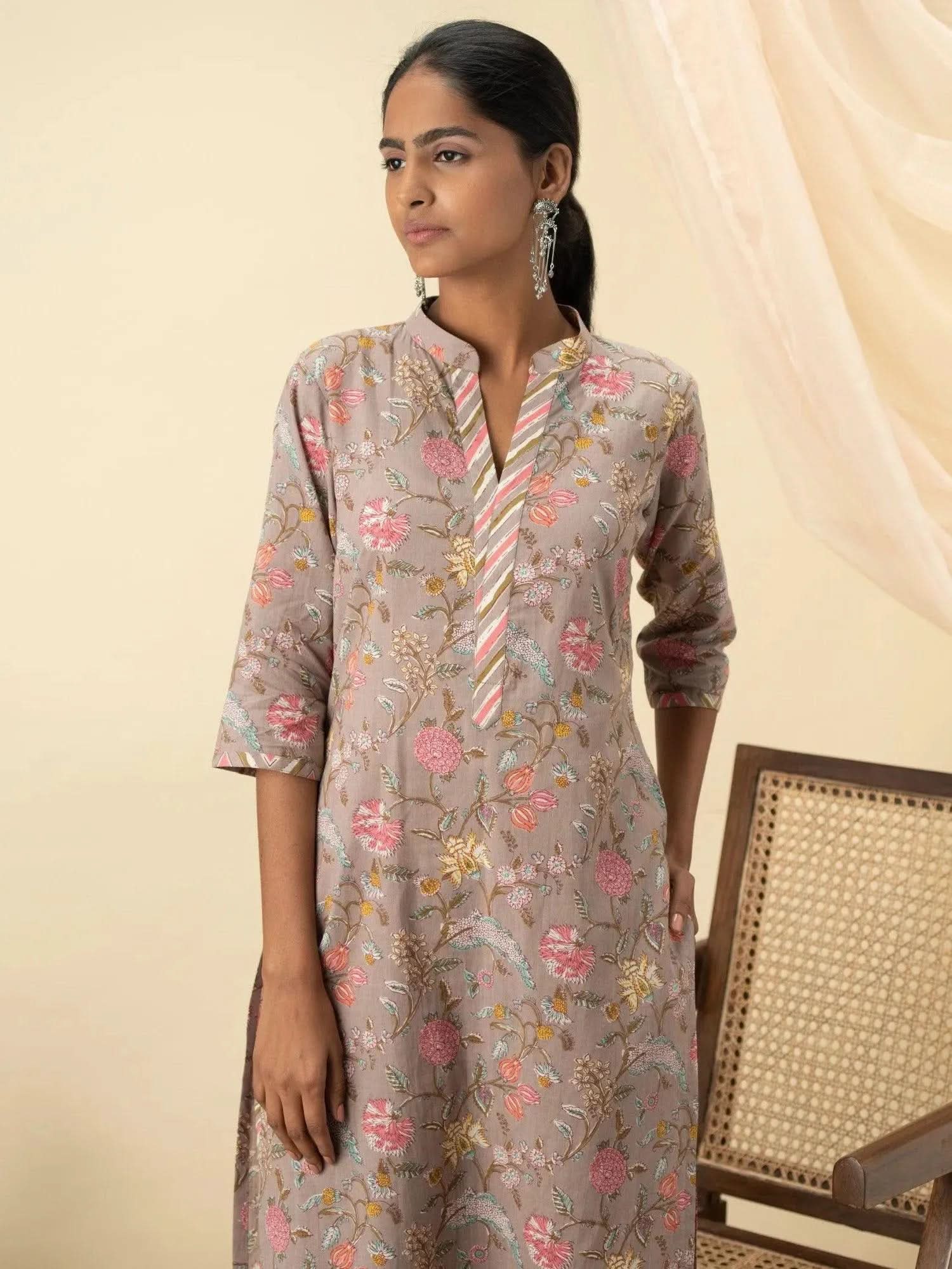 Buy Grey Printed Cotton Kurta Set - 13061O- | Libas Ethnic Wear Online
Buy Grey Printed Cotton Kurta Set - 13061O- | Libas Ethnic Wear Online