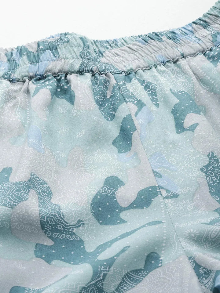 Grey Printed Rayon Co-Ords - Libas