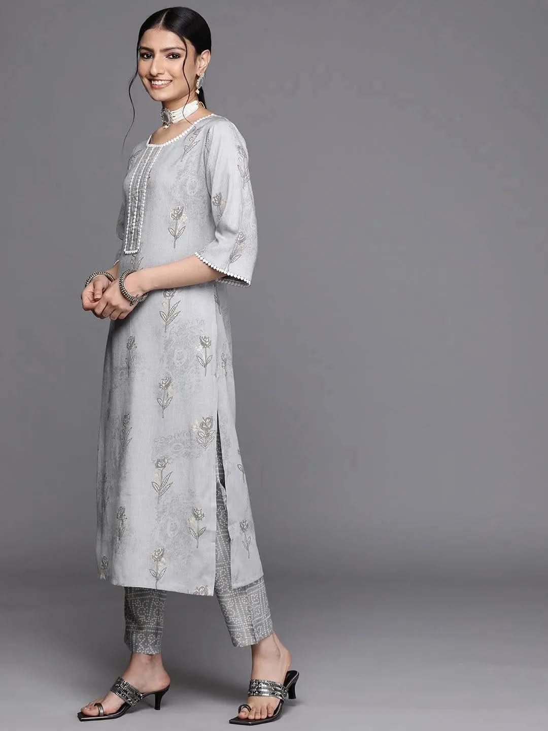 Buy Grey Printed Rayon Kurta - 23299O- | Libas Ethnic Wear Online
Buy Grey Printed Rayon Kurta - 23299O- | Libas Ethnic Wear Online