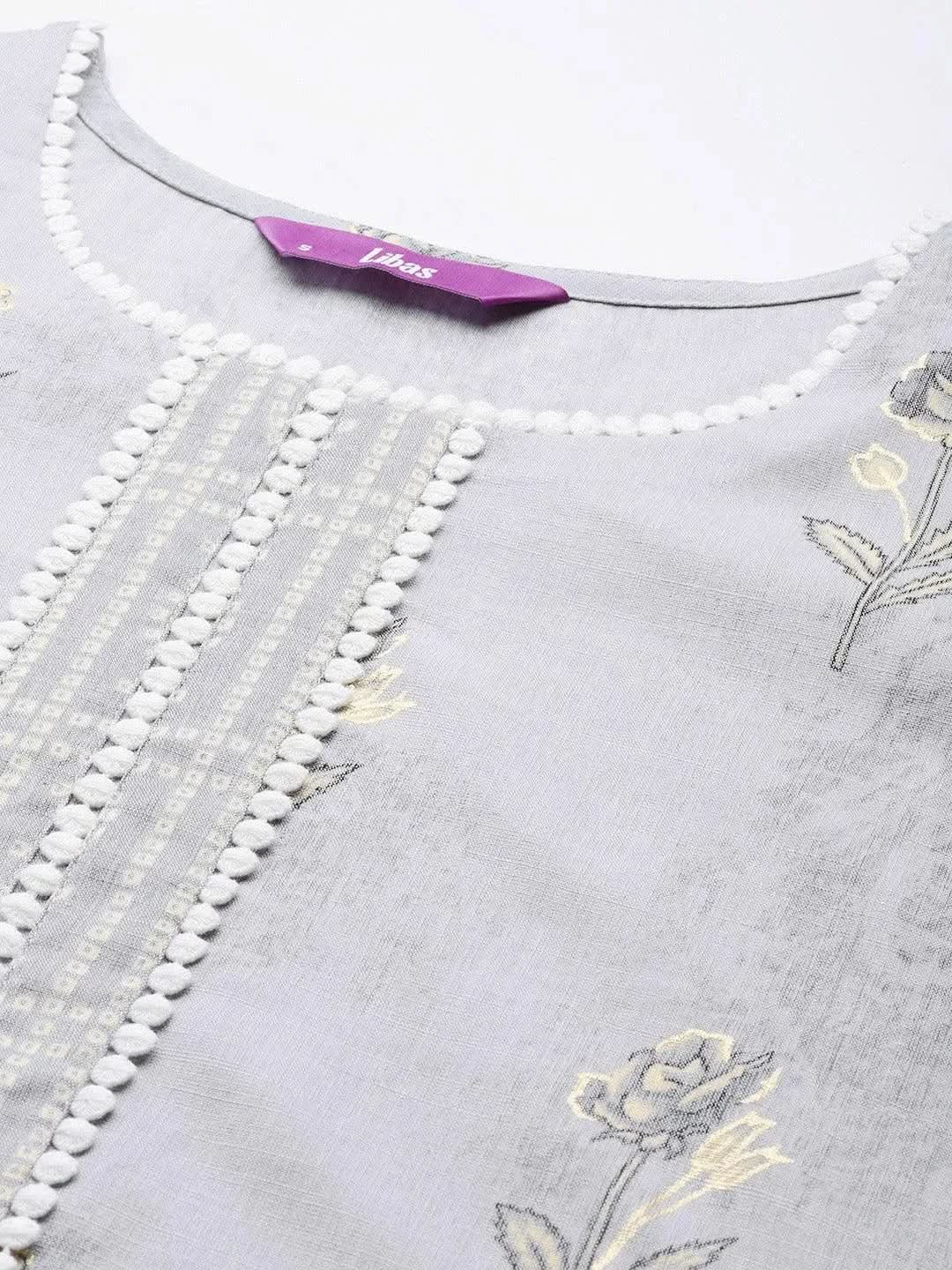 Buy Grey Printed Rayon Kurta - 23299O-XS | Libas Ethnic Wear Online
Buy Grey Printed Rayon Kurta - 23299O-XS | Libas Ethnic Wear Online