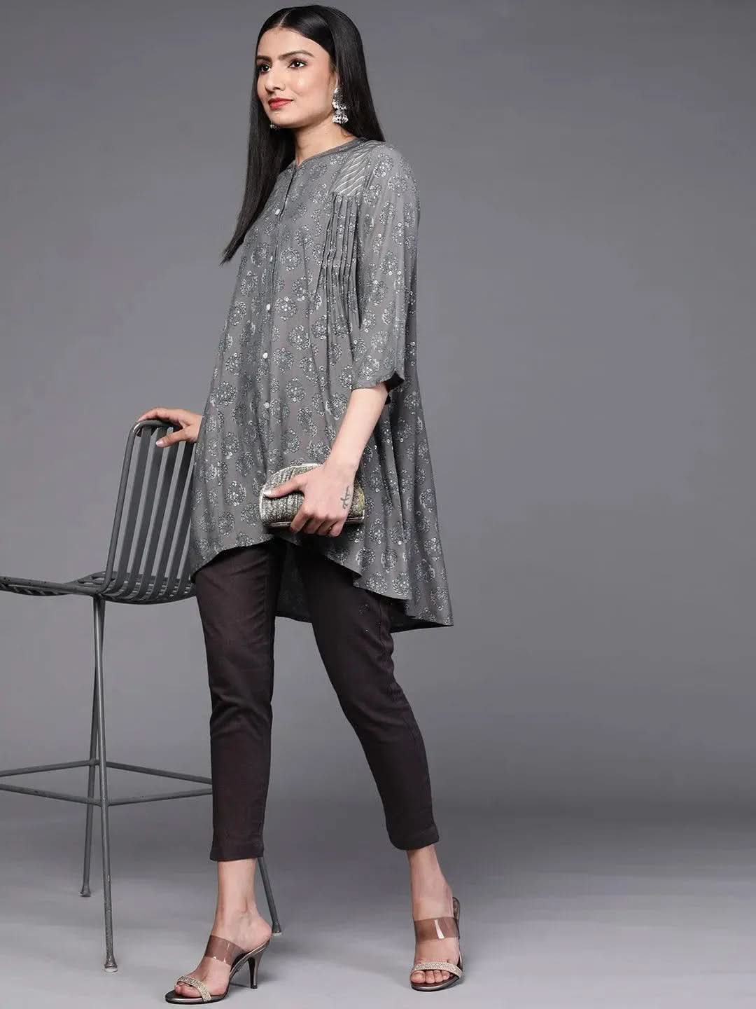 Buy Grey Printed Silk Blend Kurti - 23262O-XS | Libas Ethnic Wear Online
Buy Grey Printed Silk Blend Kurti - 23262O-XS | Libas Ethnic Wear Online