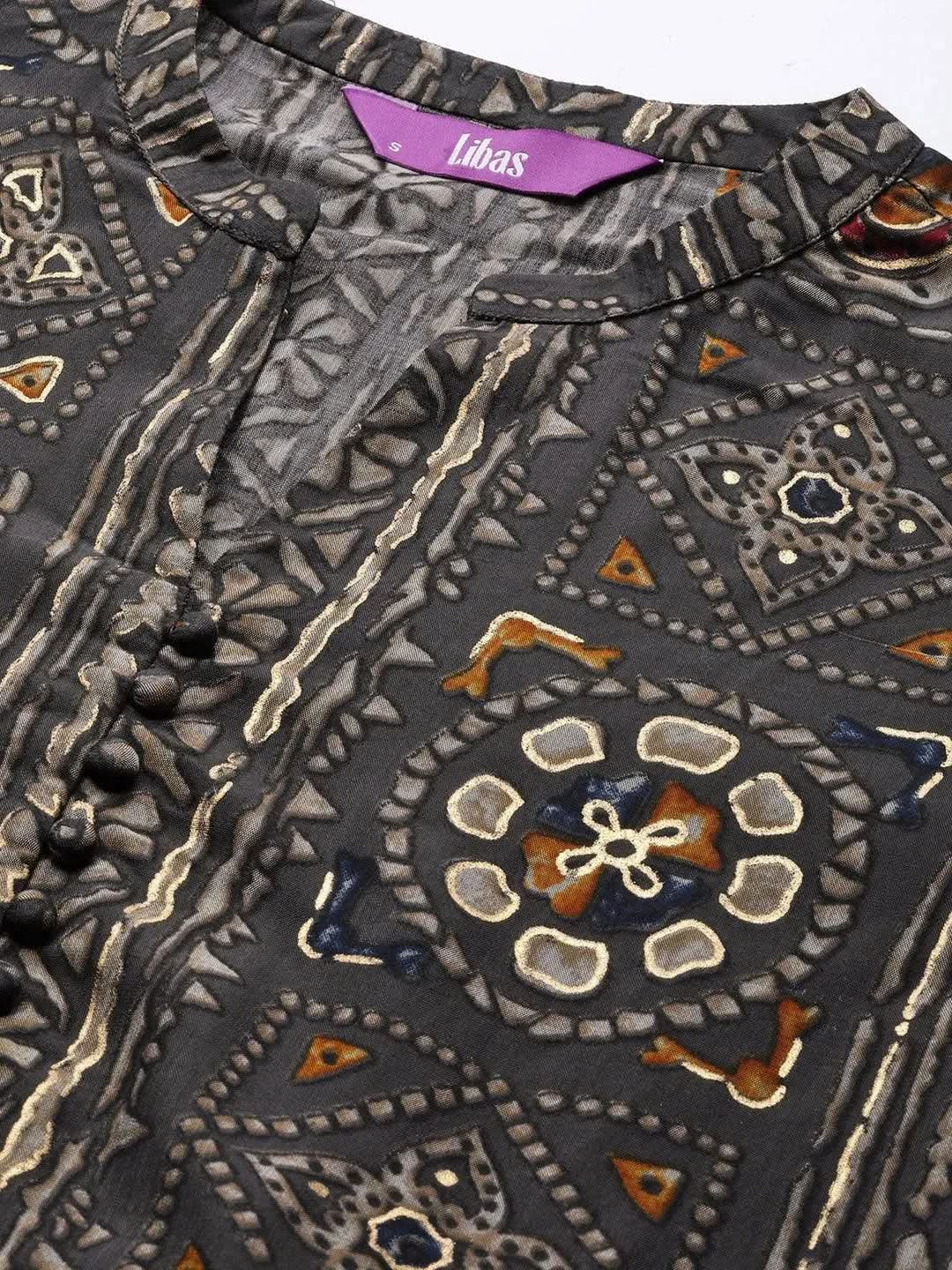 Buy Grey Printed Silk Dress - 23338O-XS | Libas Ethnic Wear Online
Buy Grey Printed Silk Dress - 23338O-XS | Libas Ethnic Wear Online