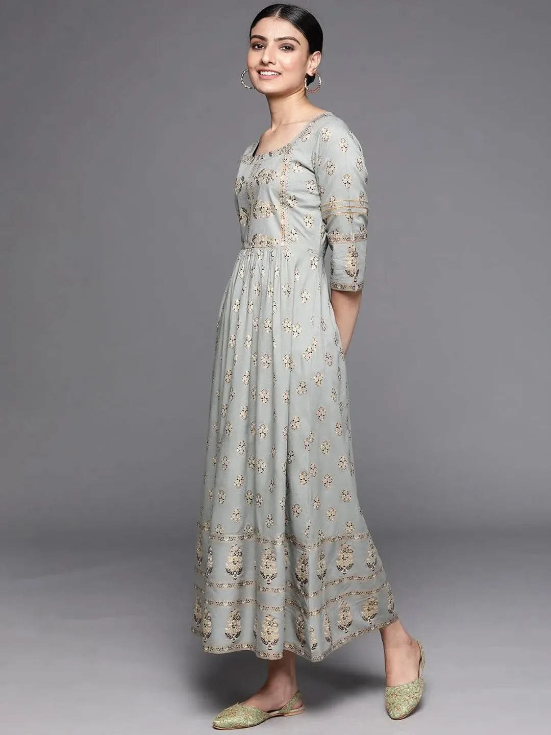 Buy Grey Printed Viscose Rayon Dress - 23202O- | Libas Ethnic Wear Online
Buy Grey Printed Viscose Rayon Dress - 23202O- | Libas Ethnic Wear Online