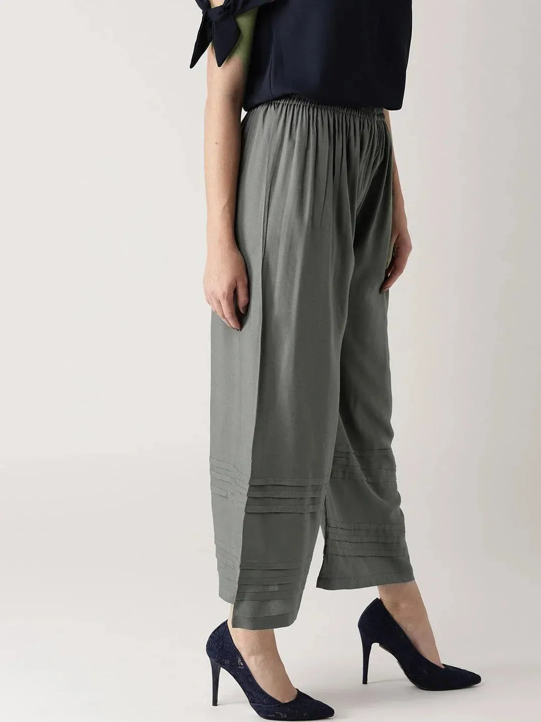 Buy Grey Solid Rayon Palazzos - PL468- | Libas Ethnic Wear Online
Buy Grey Solid Rayon Palazzos - PL468- | Libas Ethnic Wear Online