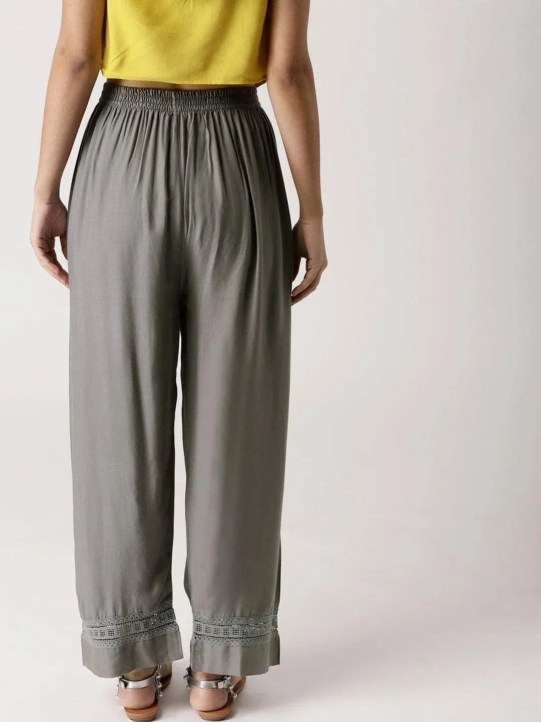 Buy Grey Solid Rayon Palazzos - PL568-XL | Libas Ethnic Wear Online
Buy Grey Solid Rayon Palazzos - PL568-XL | Libas Ethnic Wear Online