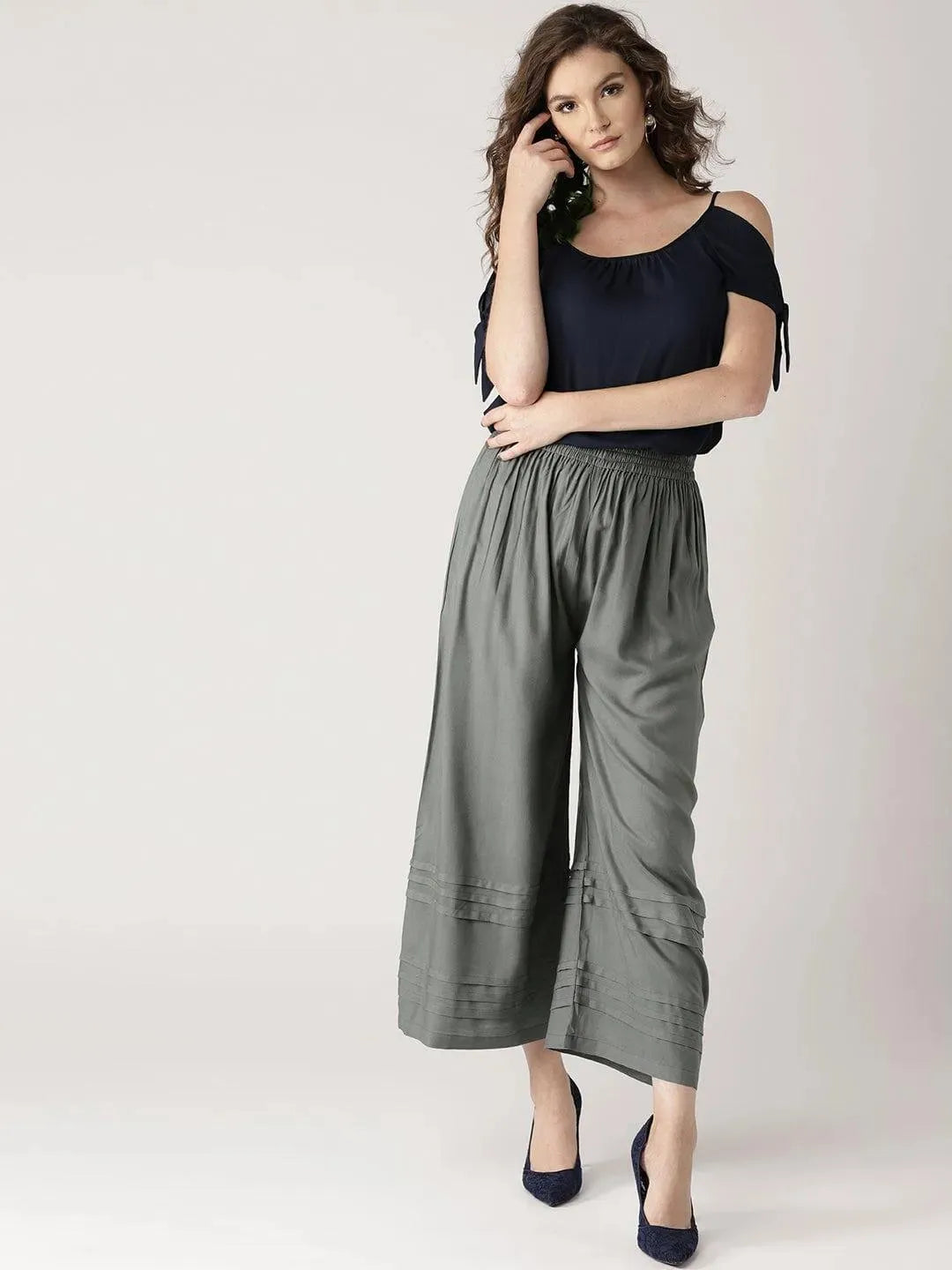 Buy Grey Solid Rayon Palazzos - PL468-XL | Libas Ethnic Wear Online
Buy Grey Solid Rayon Palazzos - PL468-XL | Libas Ethnic Wear Online