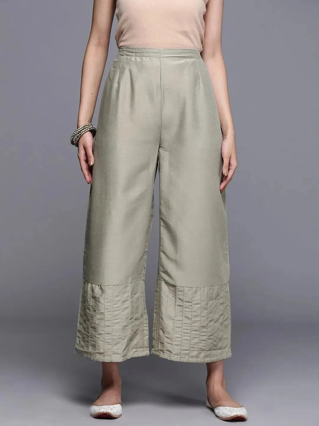 Buy Grey Solid Silk Palazzos - PL903O- | Libas Ethnic Wear Online
Buy Grey Solid Silk Palazzos - PL903O- | Libas Ethnic Wear Online