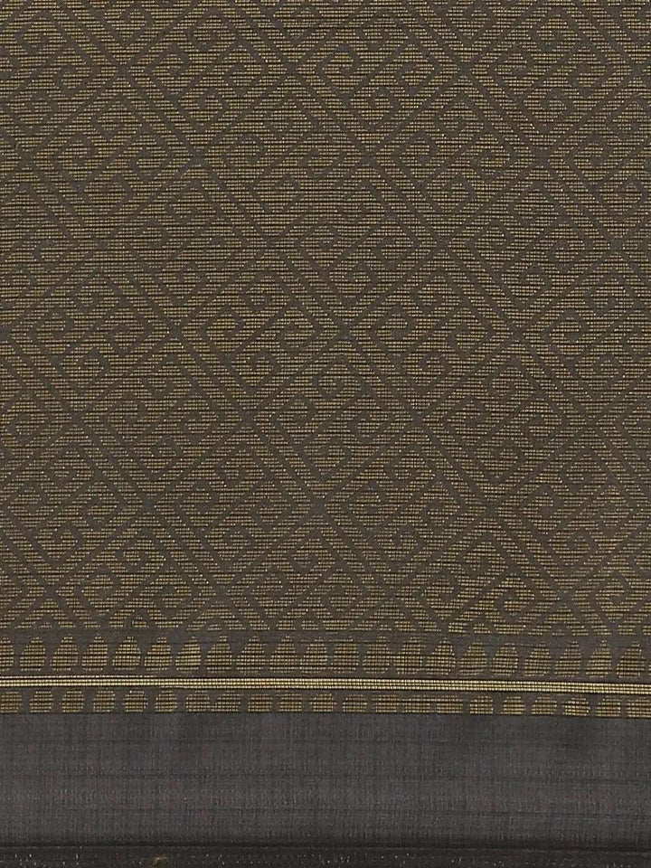 Grey Woven Design Brocade Saree - Libas