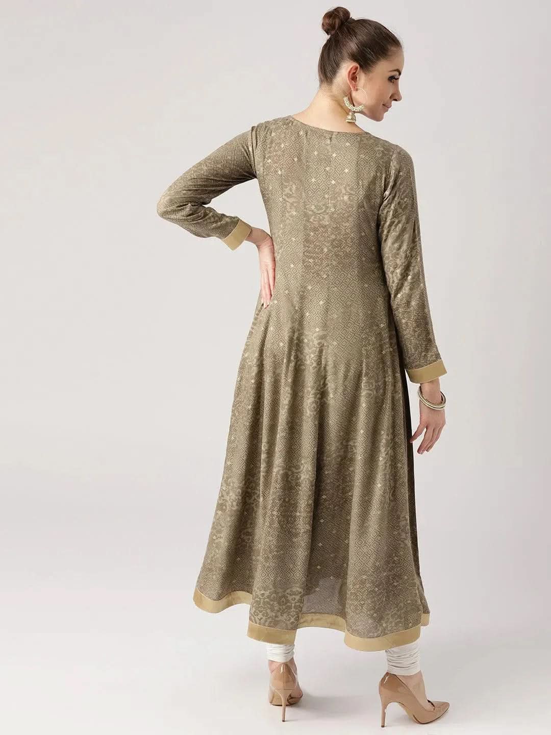 Grey Woven Design Rayon Kurta
Grey Woven Design Rayon Kurta