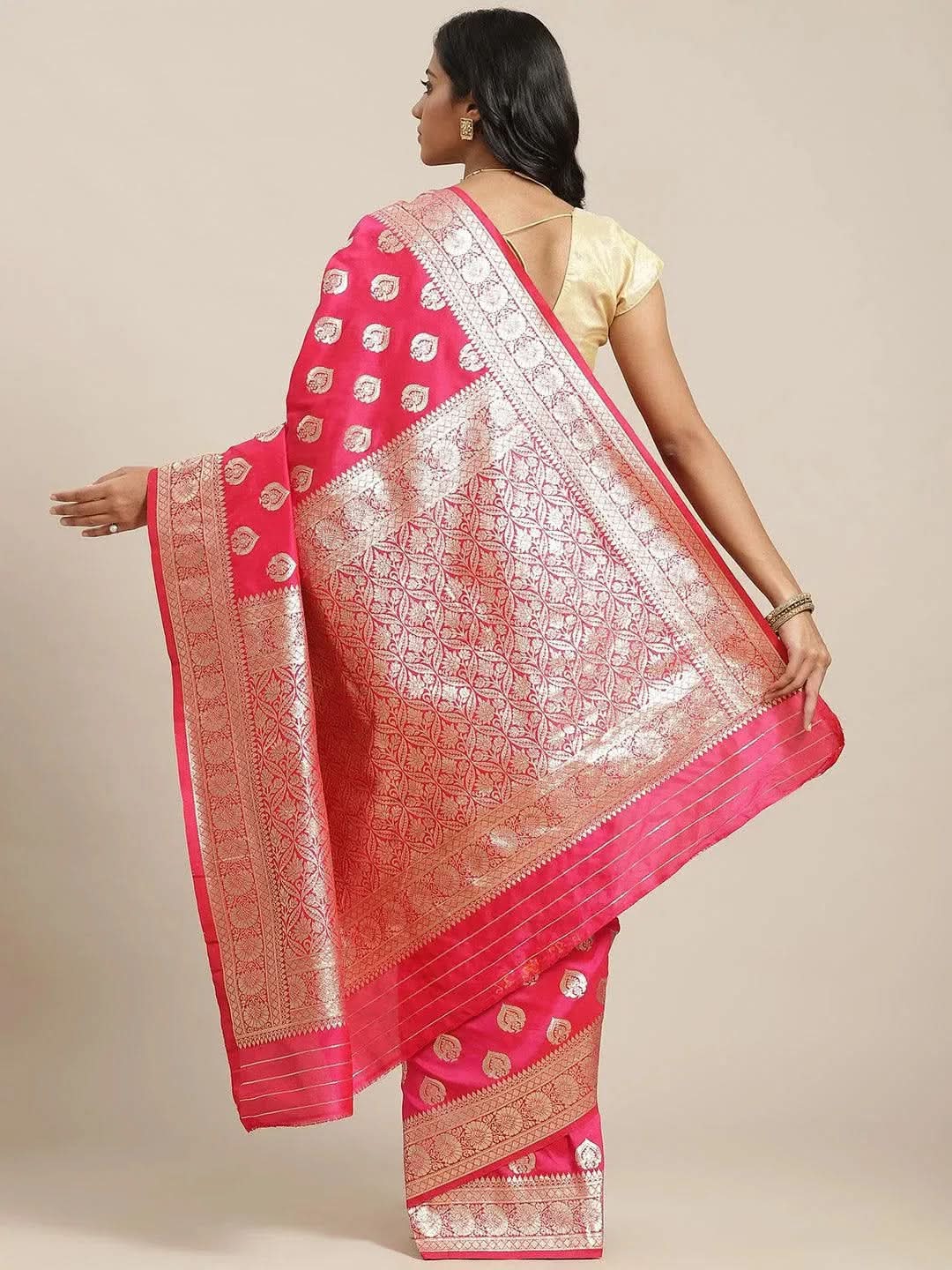 Buy Magenta Woven Design Brocade Saree - 14668 | Libas Ethnic Wear Online
Buy Magenta Woven Design Brocade Saree - 14668 | Libas Ethnic Wear Online