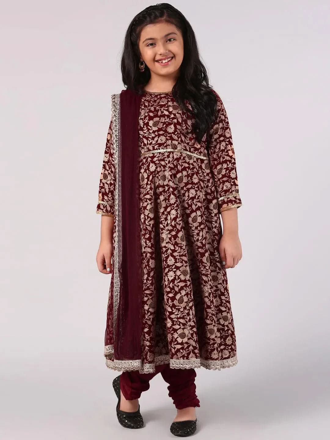 Buy Maroon Embroidered Georgette Suit Set - 20420K- | Libas Ethnic Wear Online
Buy Maroon Embroidered Georgette Suit Set - 20420K- | Libas Ethnic Wear Online
