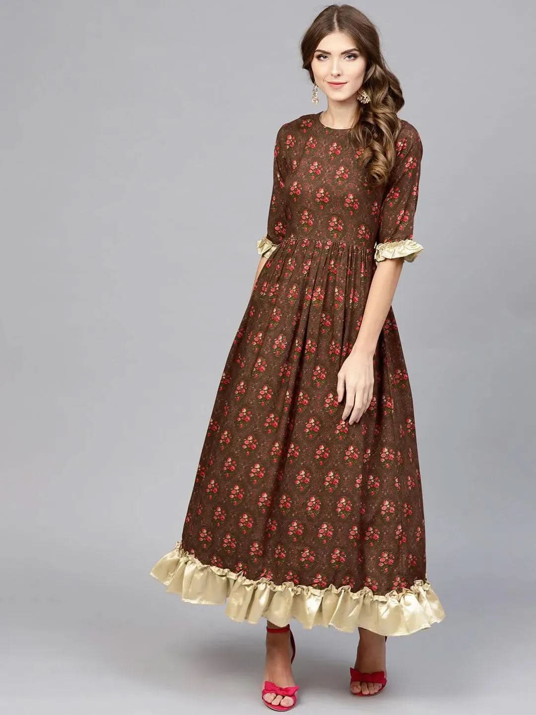 Maroon Printed Rayon Dress
Maroon Printed Rayon Dress