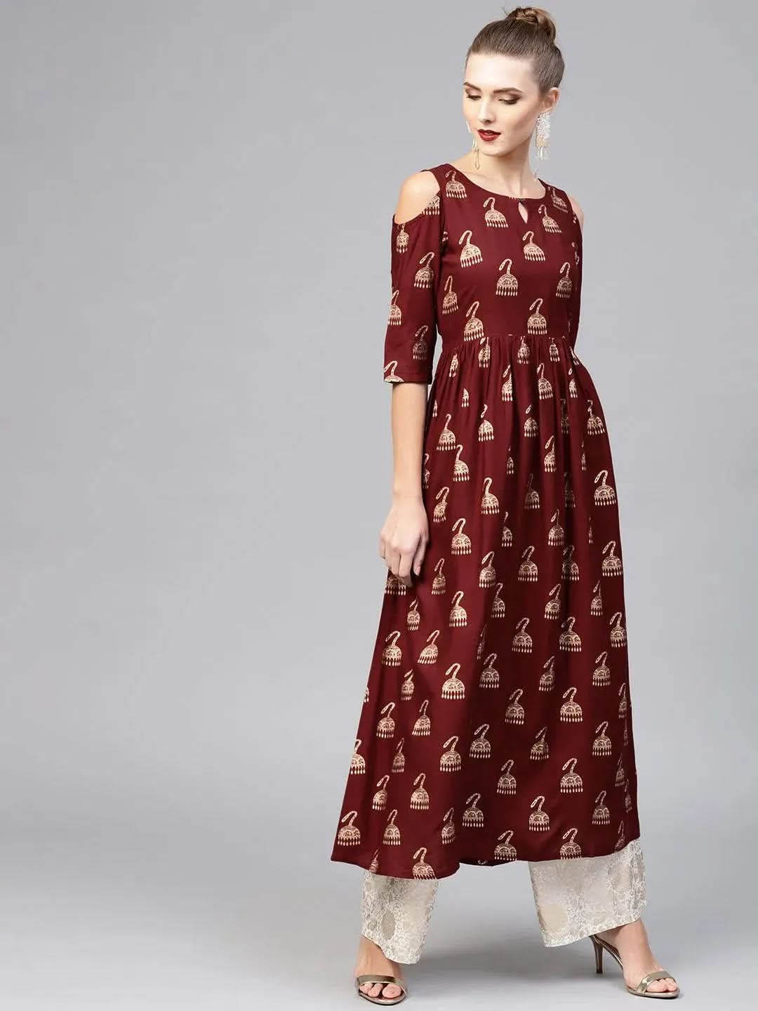 Buy Maroon Printed Rayon Kurta - 7489- | Libas Ethnic Wear Online
Buy Maroon Printed Rayon Kurta - 7489- | Libas Ethnic Wear Online