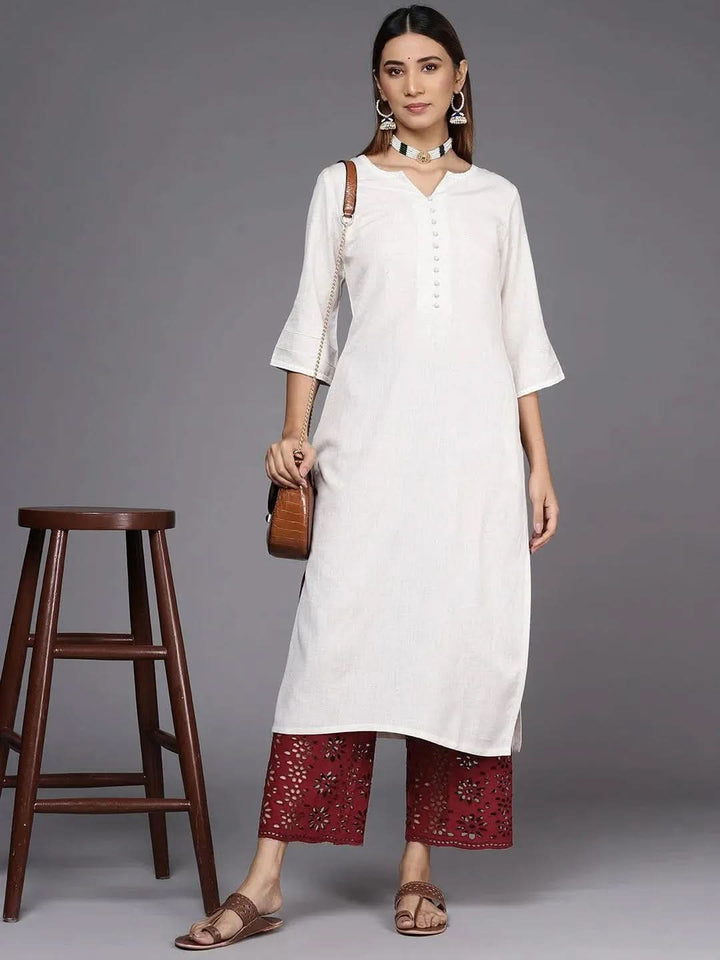 Maroon Solid Cotton Palazzos - Libas