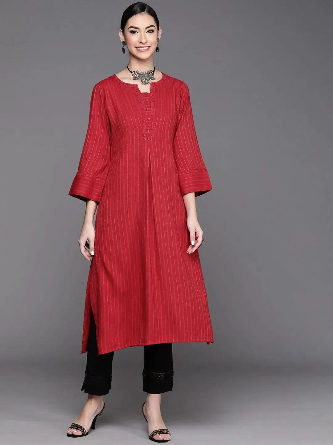 Buy Maroon Woven Design Rayon Kurta - 23161O-XXL | Libas Ethnic Wear Online
Buy Maroon Woven Design Rayon Kurta - 23161O-XXL | Libas Ethnic Wear Online