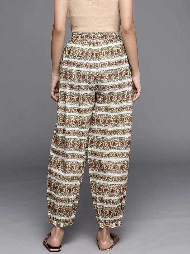 Multi Printed Cotton Salwar Pants - Libas