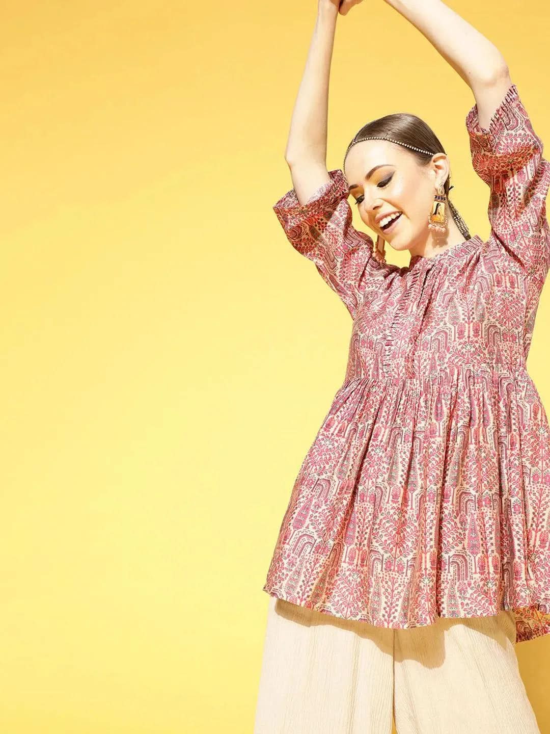 Buy Multi Printed Silk Blend Kurti - 23253O- | Libas Ethnic Wear Online
Buy Multi Printed Silk Blend Kurti - 23253O- | Libas Ethnic Wear Online