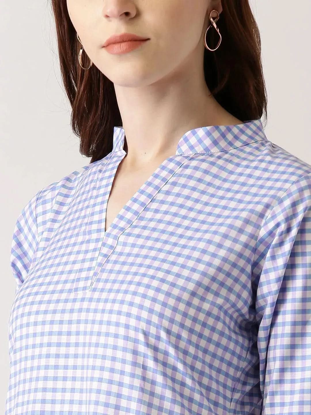 Multicolored Solid Cotton Kurta - Libas
