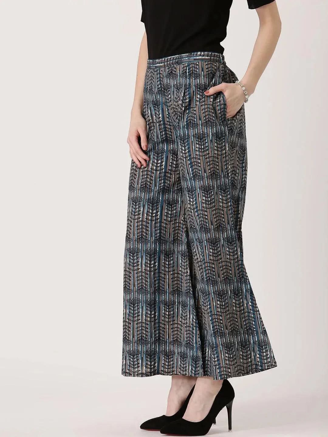 Multicoloured Abstract Cotton Palazzos
Multicoloured Abstract Cotton Palazzos