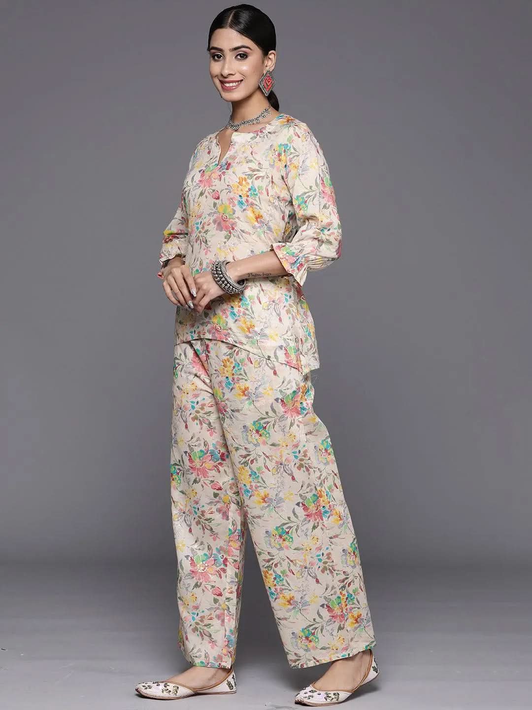 Multi Printed Cotton Co-Ords - Libas