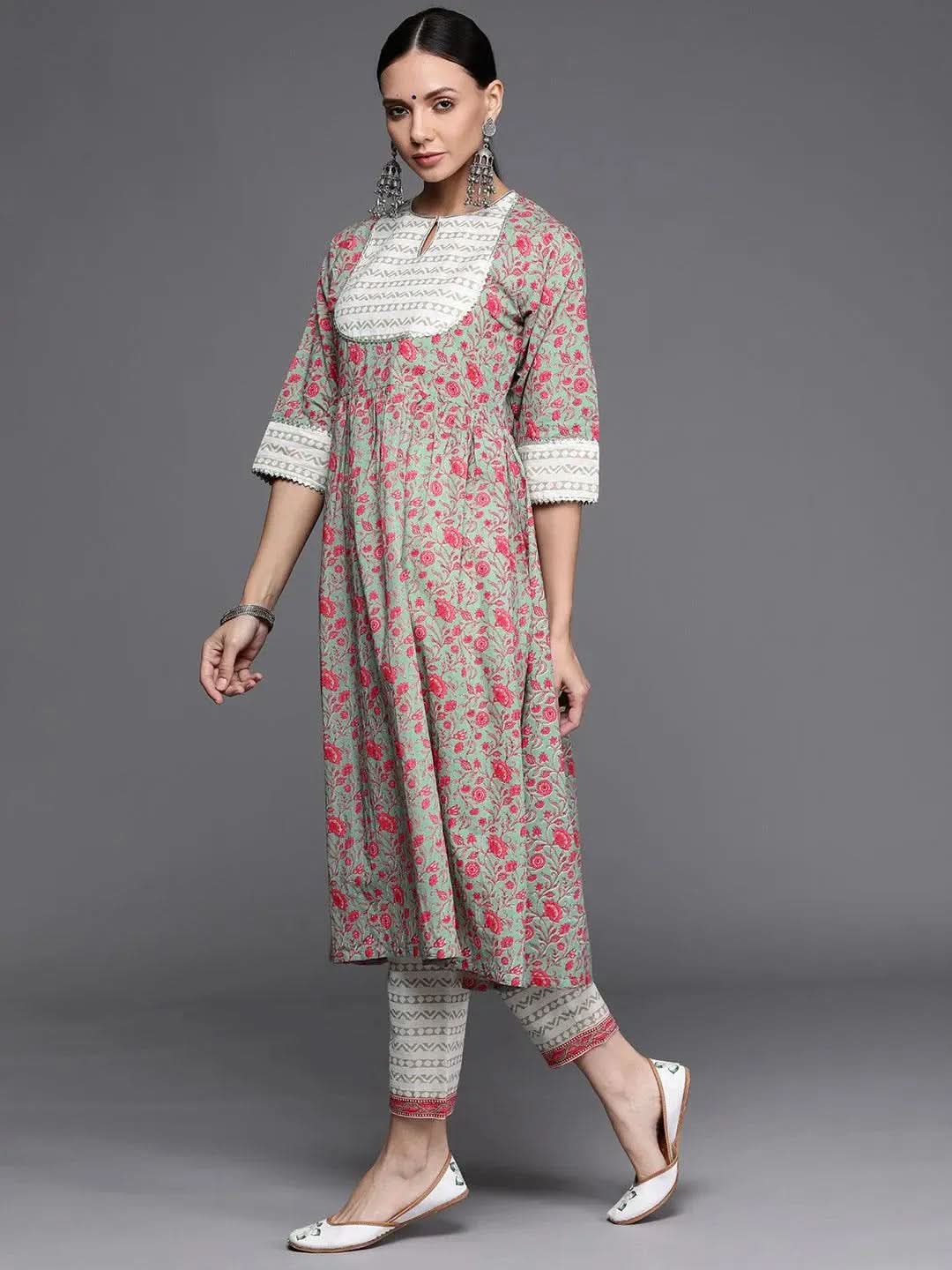 Buy Multicoloured Printed Cotton Suit Set - 20327F-XS | Libas Ethnic Wear Online
Buy Multicoloured Printed Cotton Suit Set - 20327F-XS | Libas Ethnic Wear Online