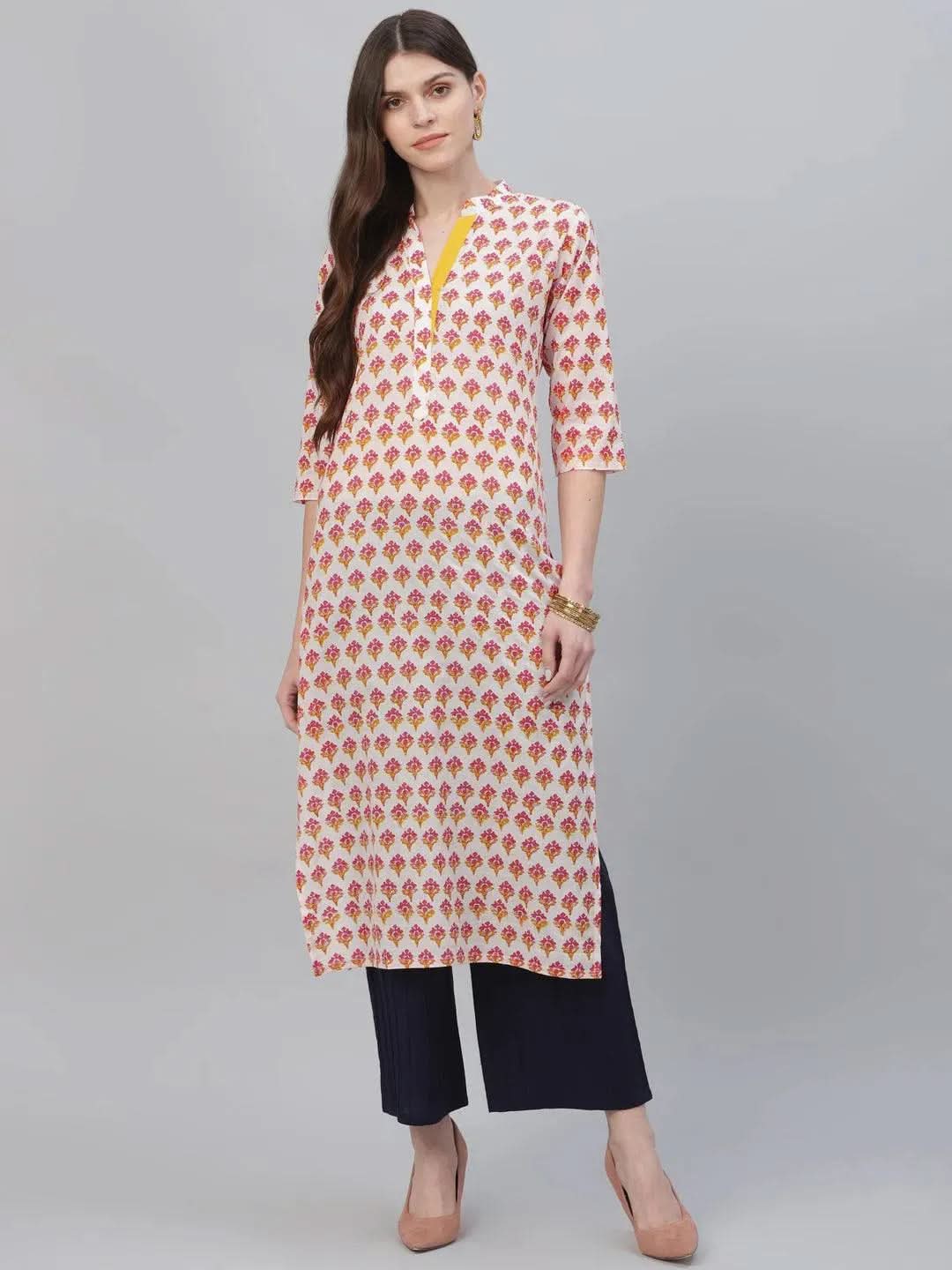 Buy Multicoloured Printed Cotton Kurta - 9229- | Libas Ethnic Wear Online
Buy Multicoloured Printed Cotton Kurta - 9229- | Libas Ethnic Wear Online