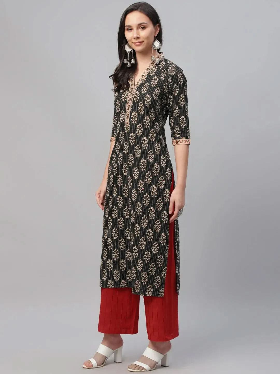 Multicoloured Printed Cotton Kurta
Multicoloured Printed Cotton Kurta